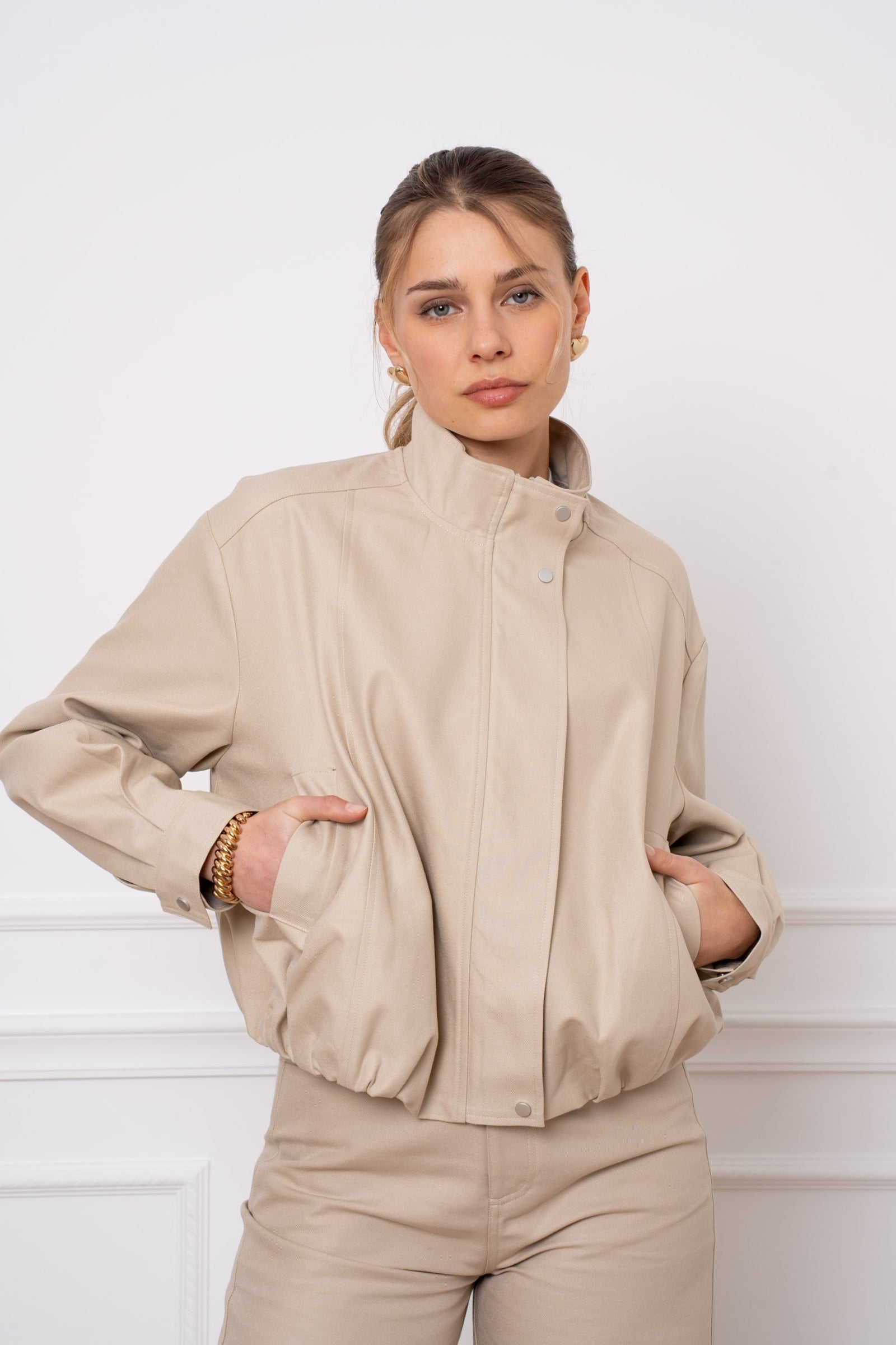 Veste bomber coton & lyocell