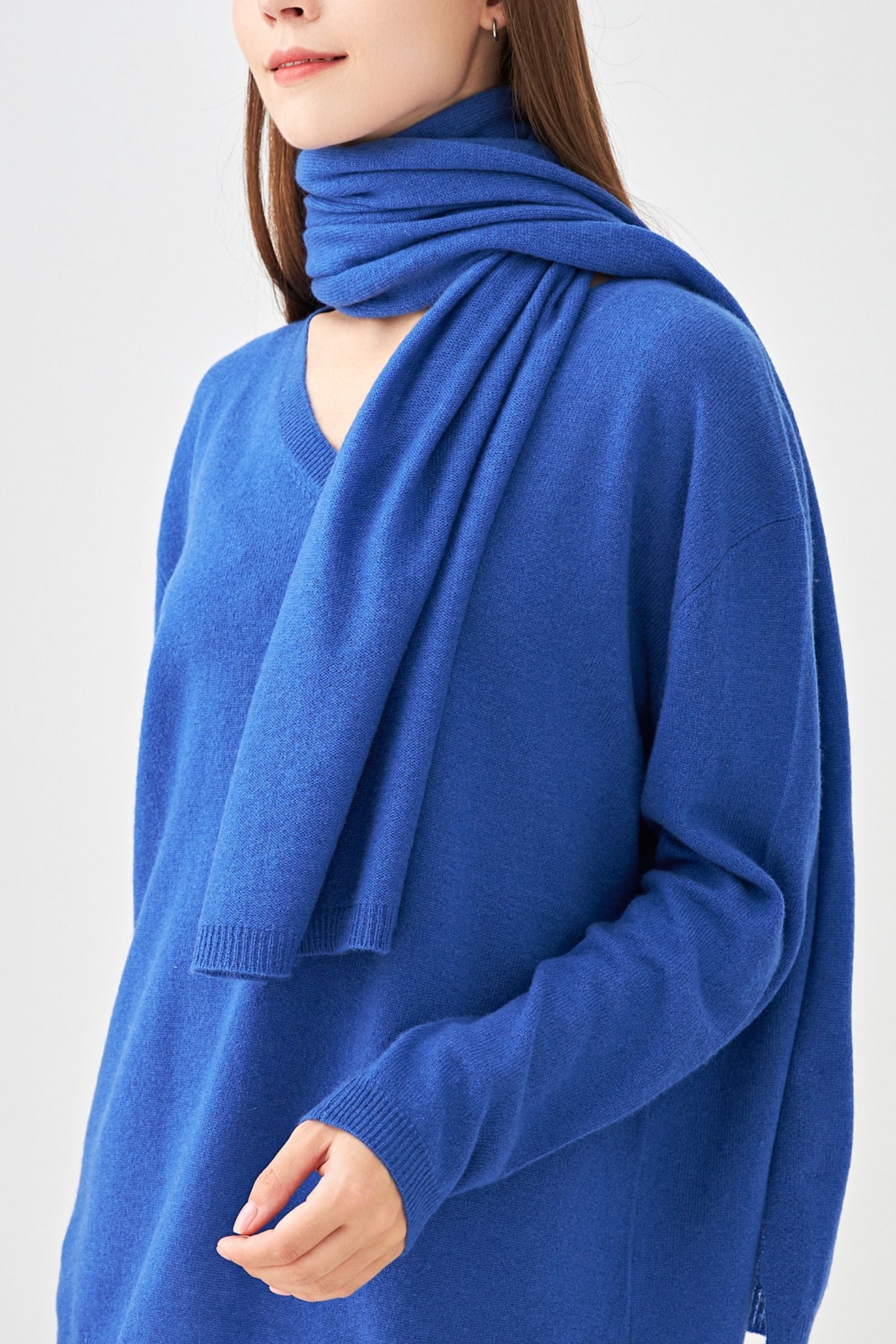 Grande écharpe en cachemire