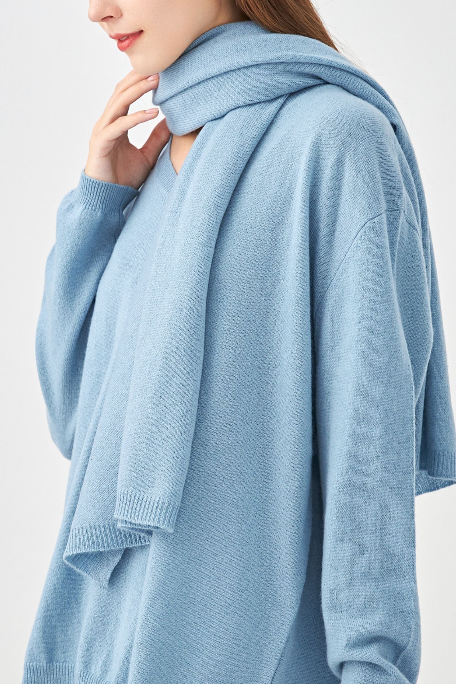 Grande écharpe en cachemire