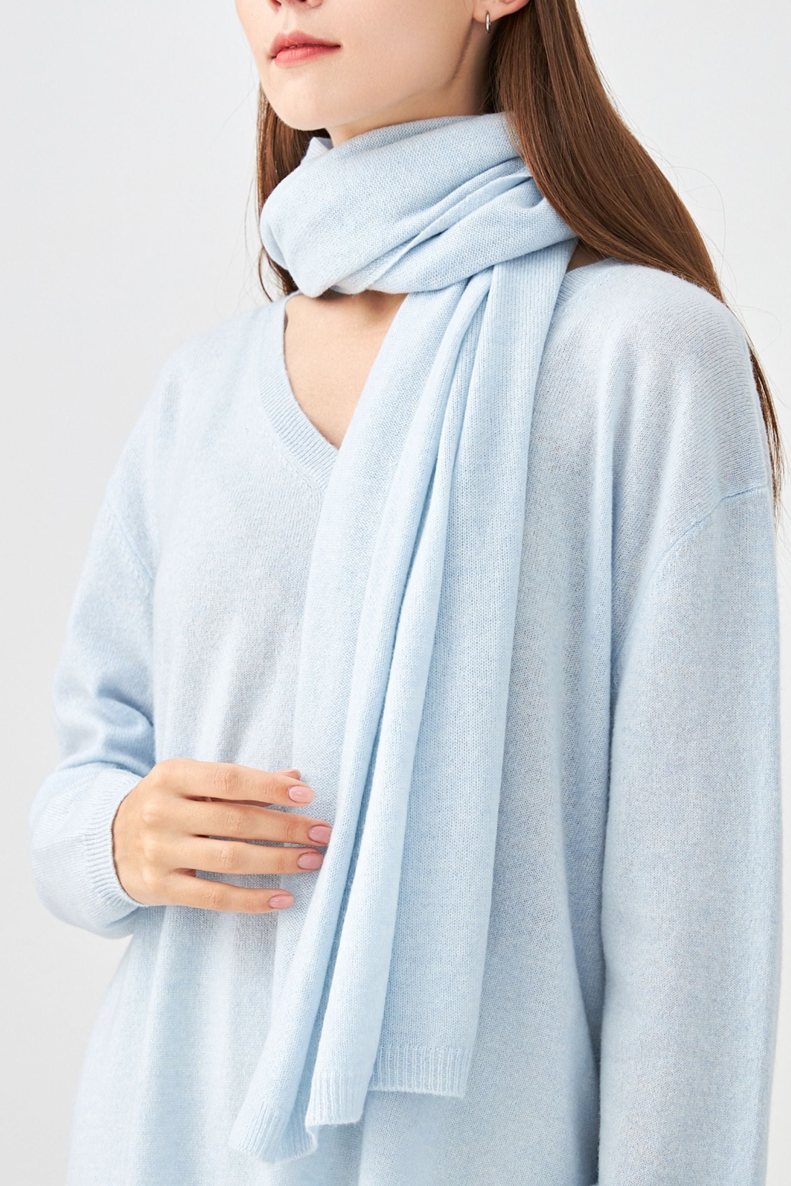 Grande écharpe en cachemire