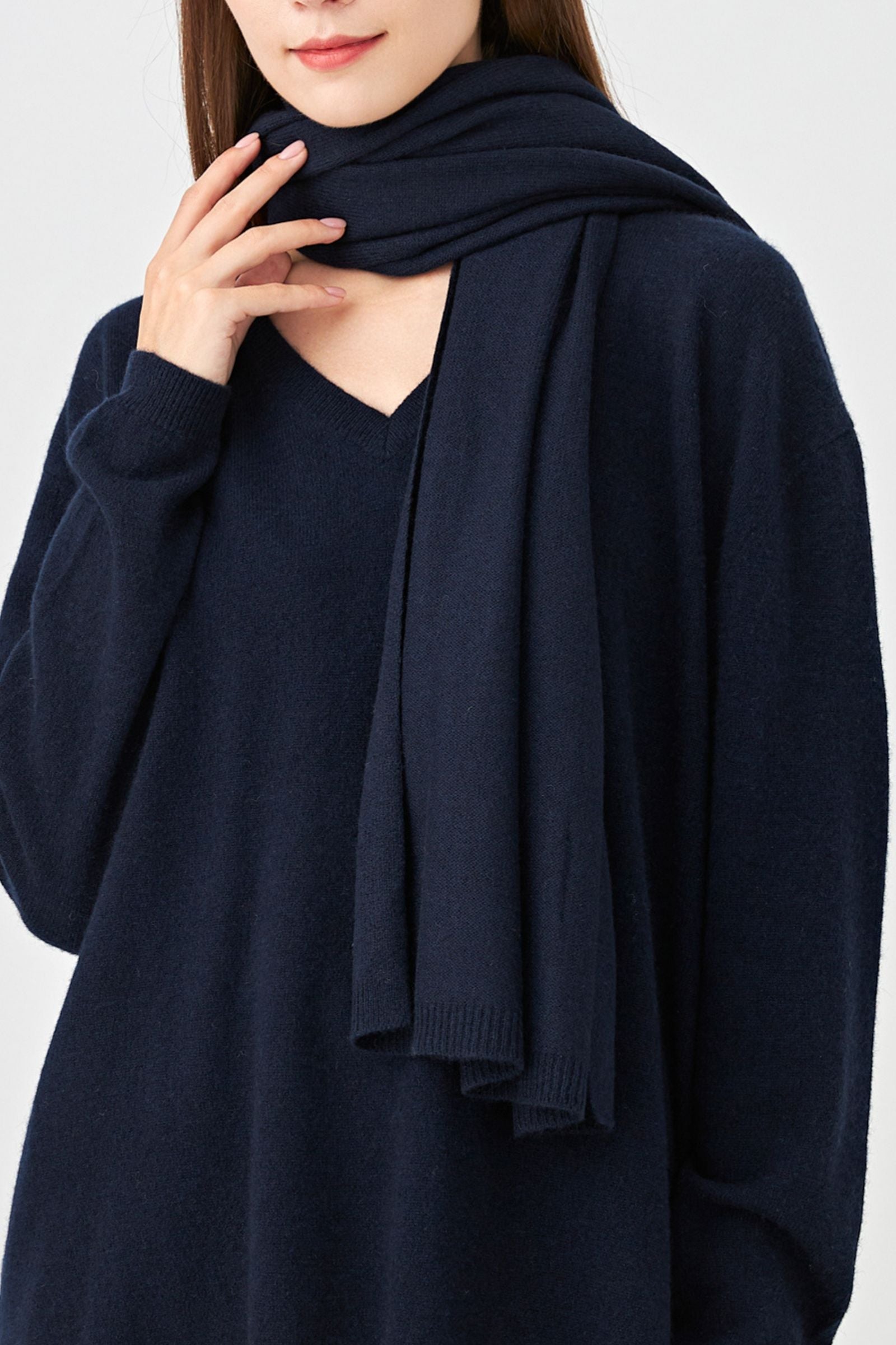 Grande écharpe en cachemire