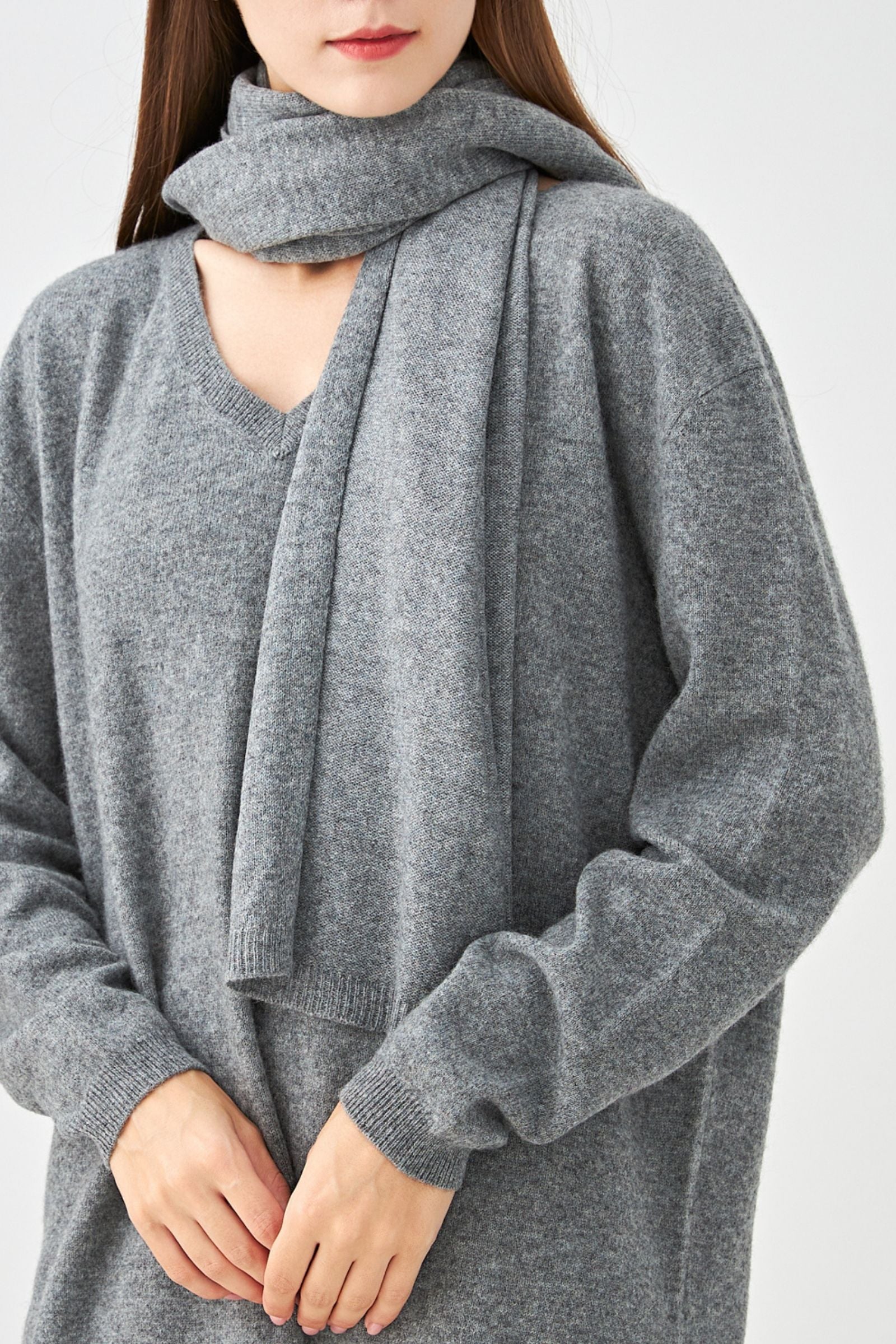 Grande écharpe en cachemire