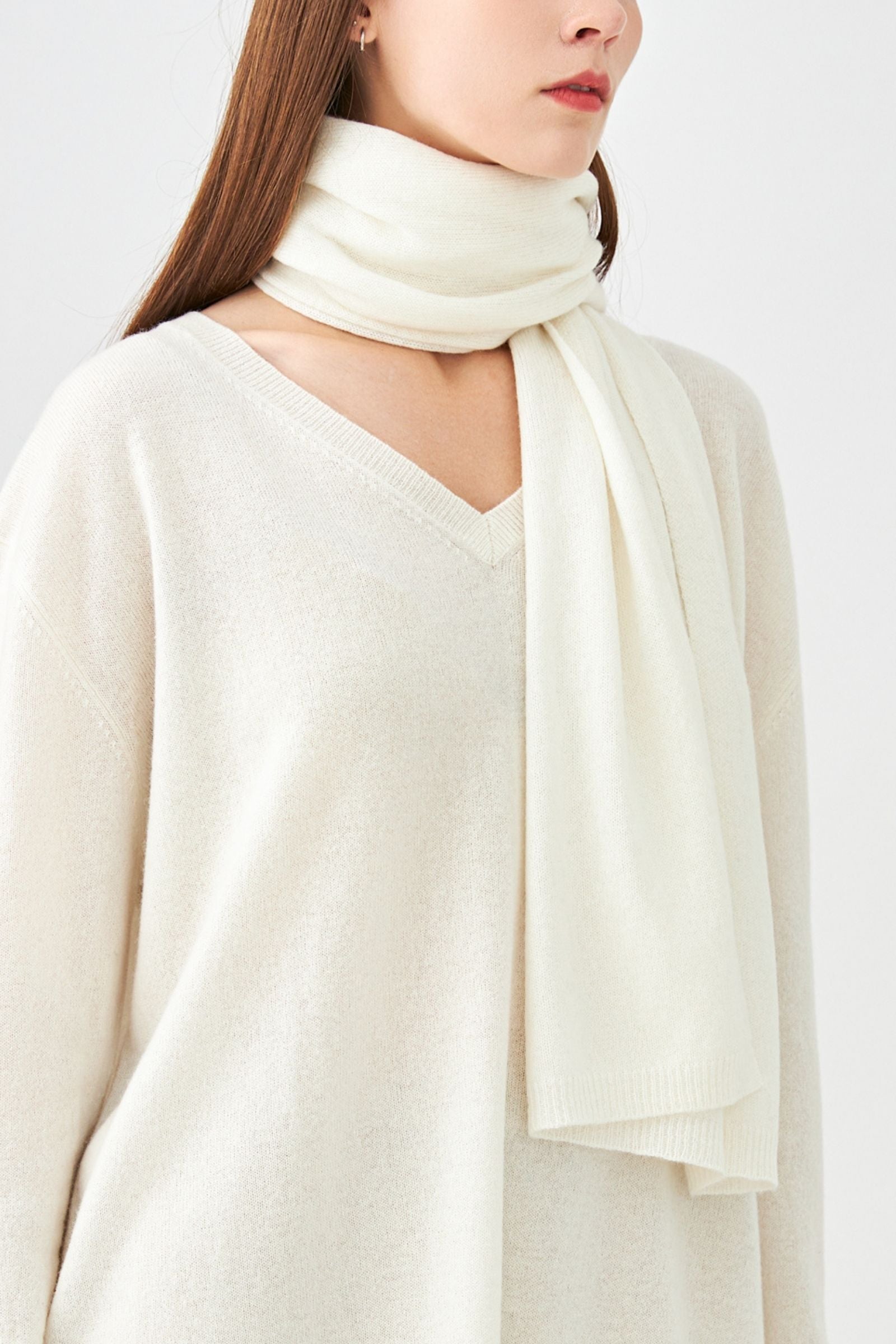 Grande écharpe en cachemire