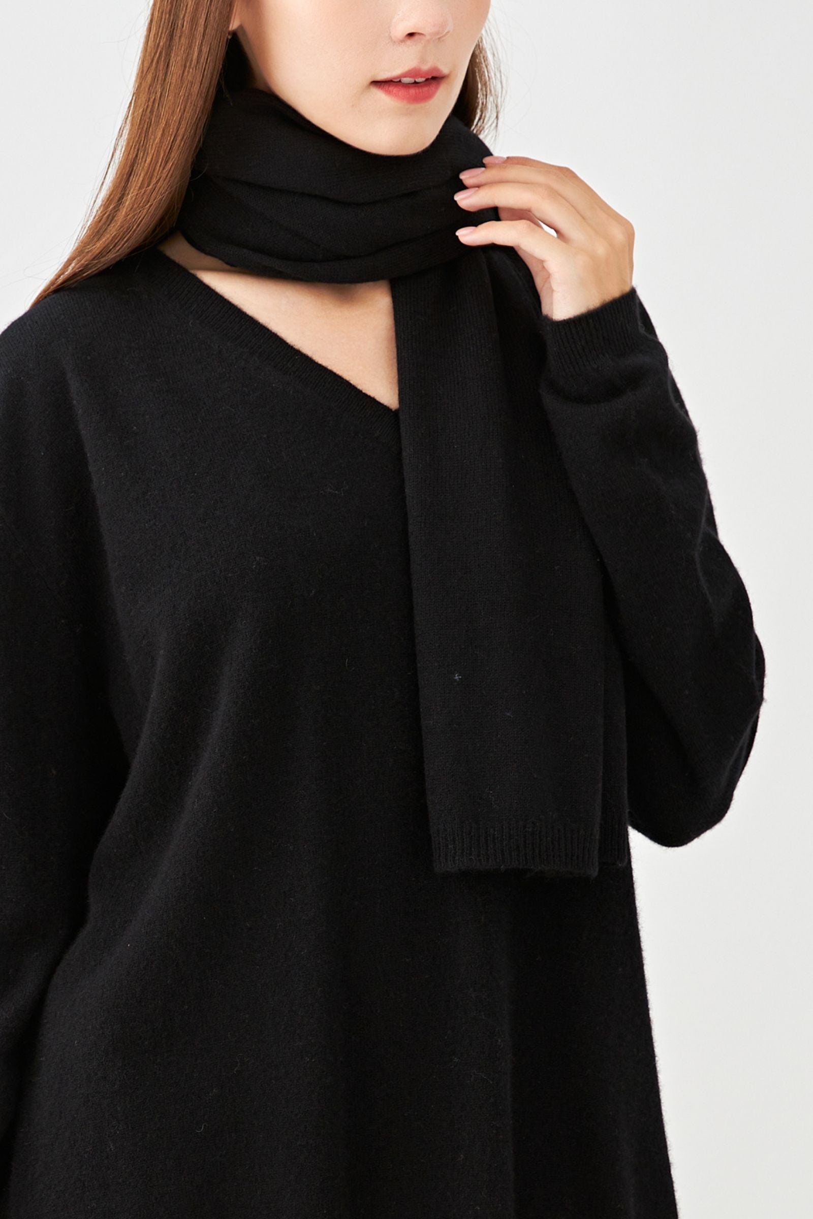 Grande écharpe en cachemire