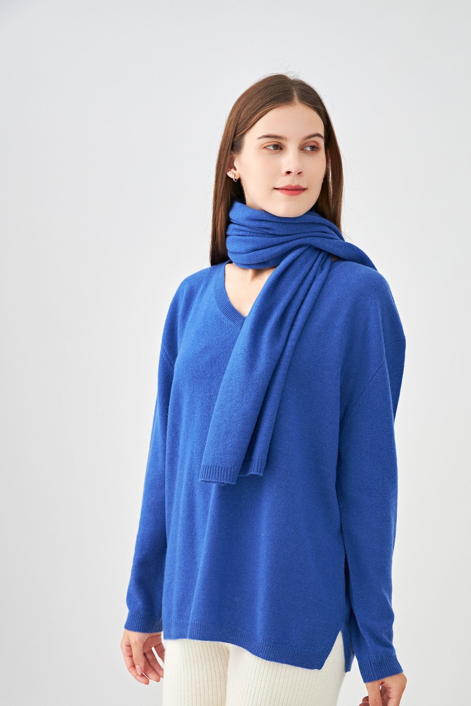Grande écharpe en cachemire