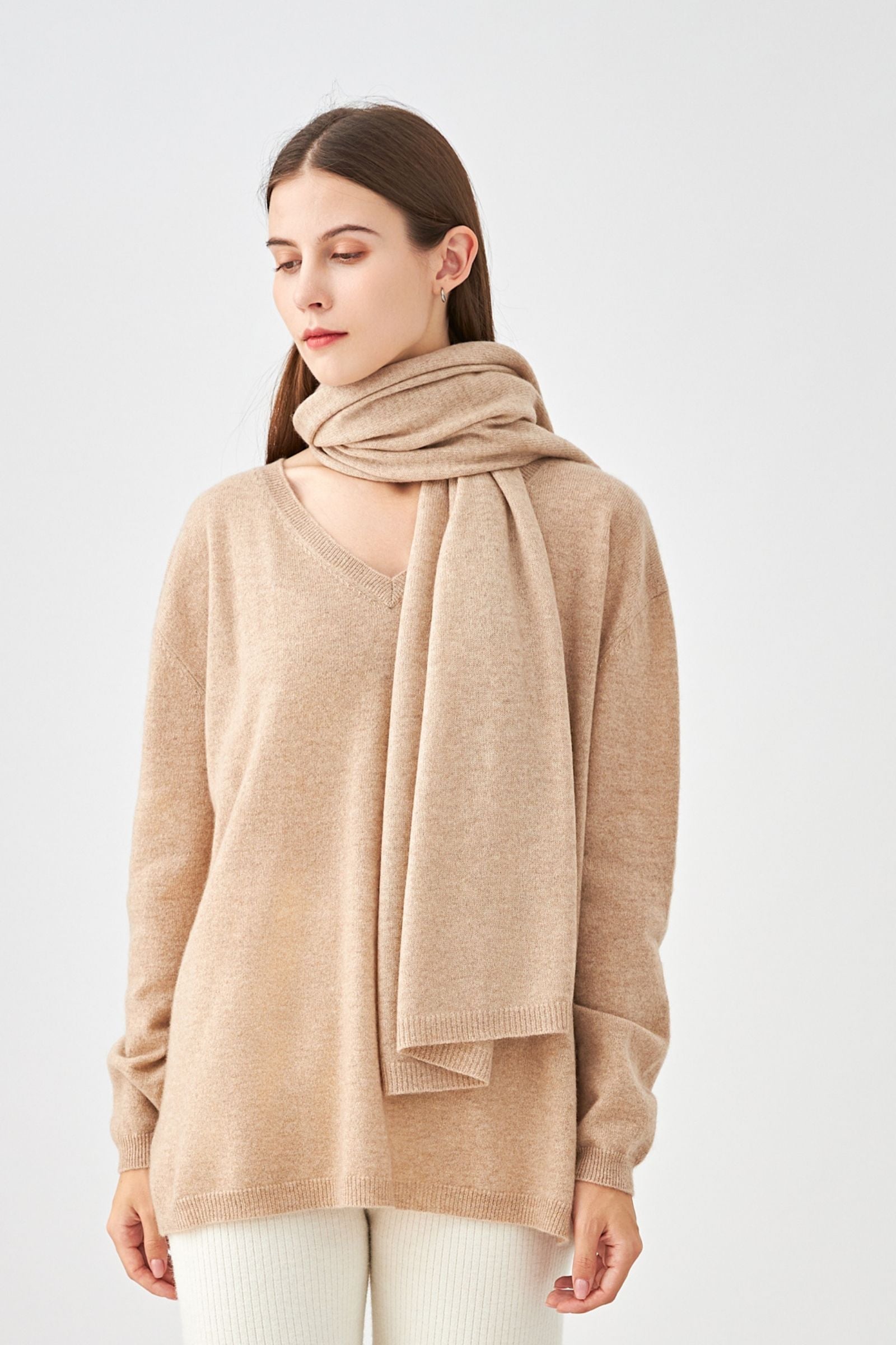 Grande écharpe en cachemire