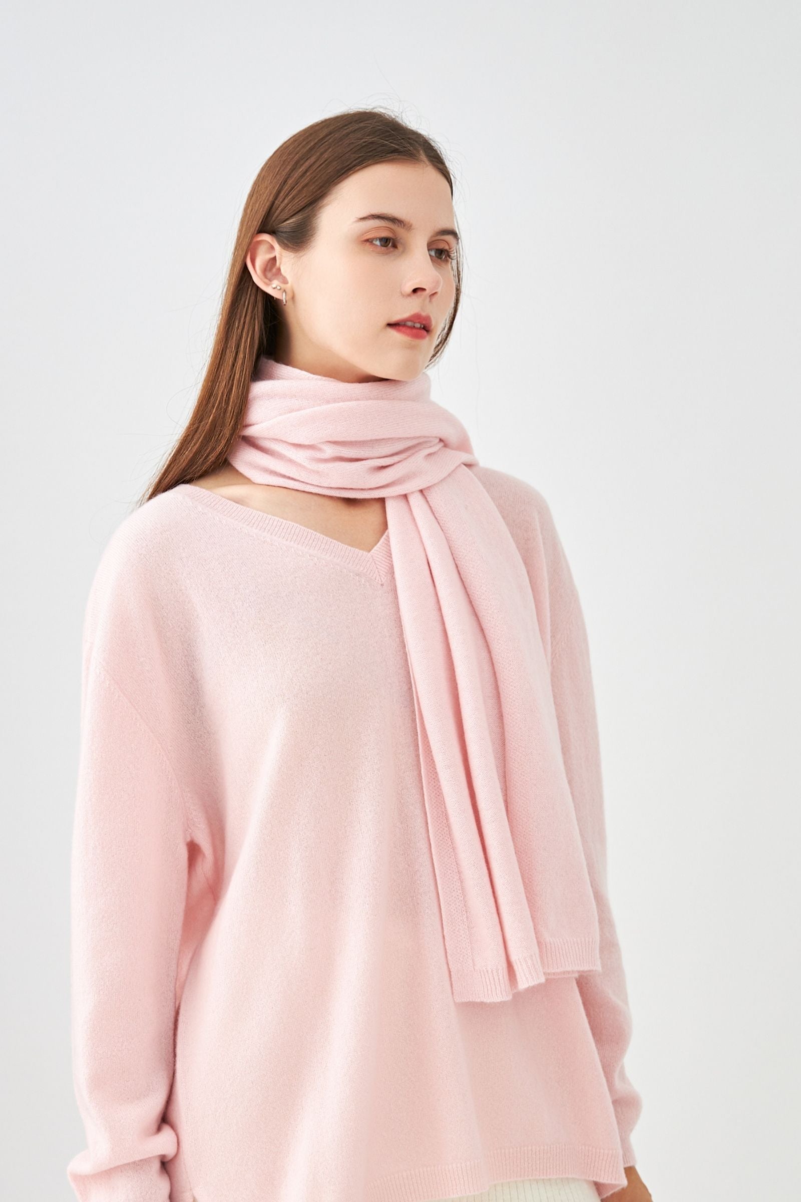 Grande écharpe en cachemire