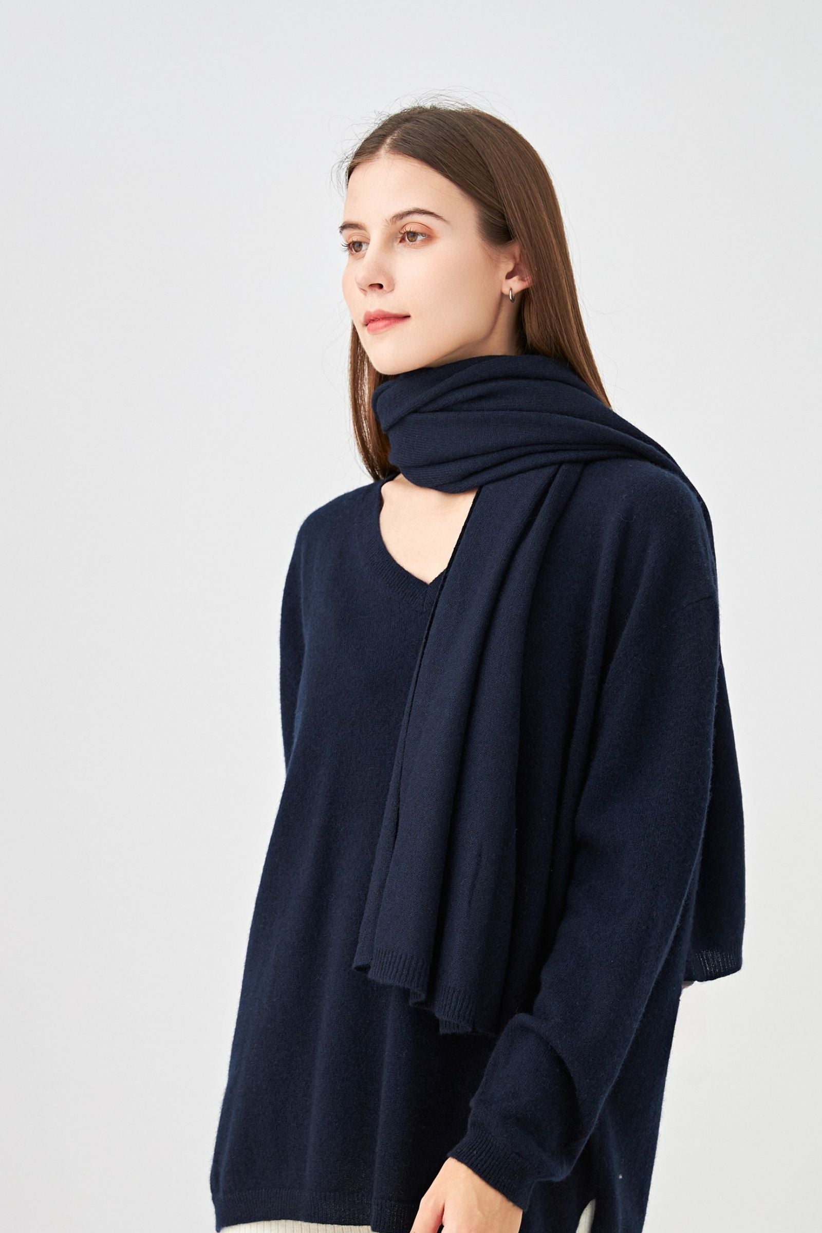 Grande écharpe en cachemire