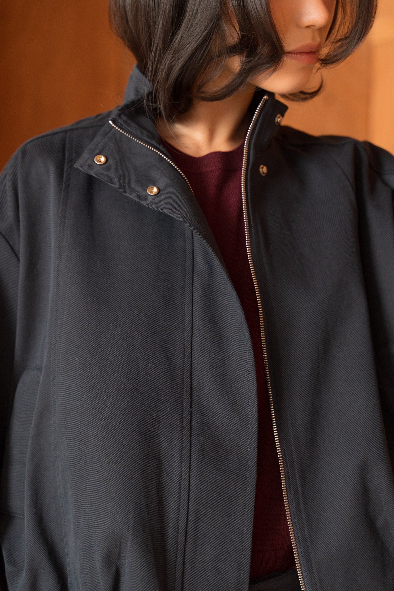Veste bomber coton & lyocell