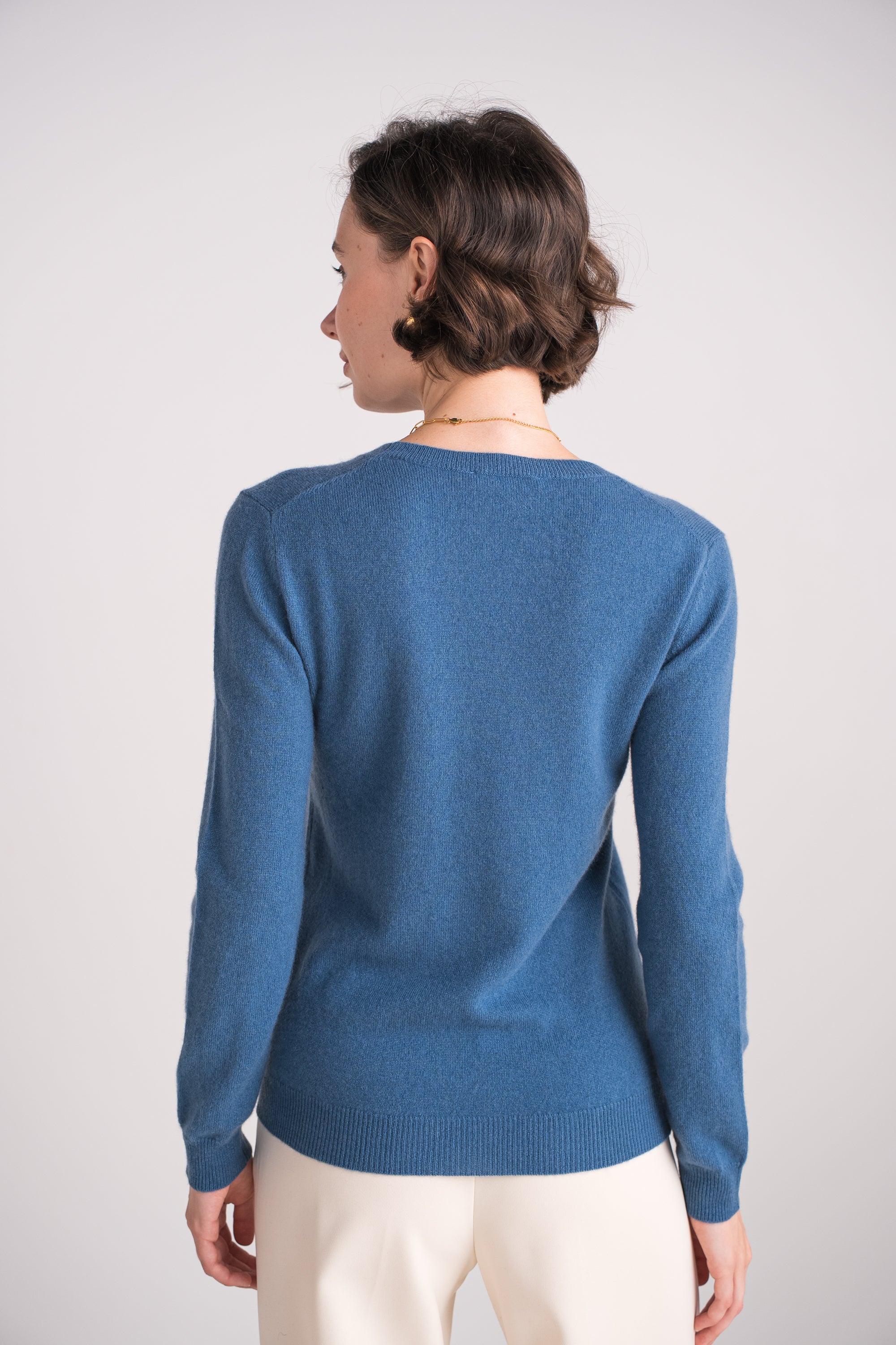 Pull col rond en cachemire