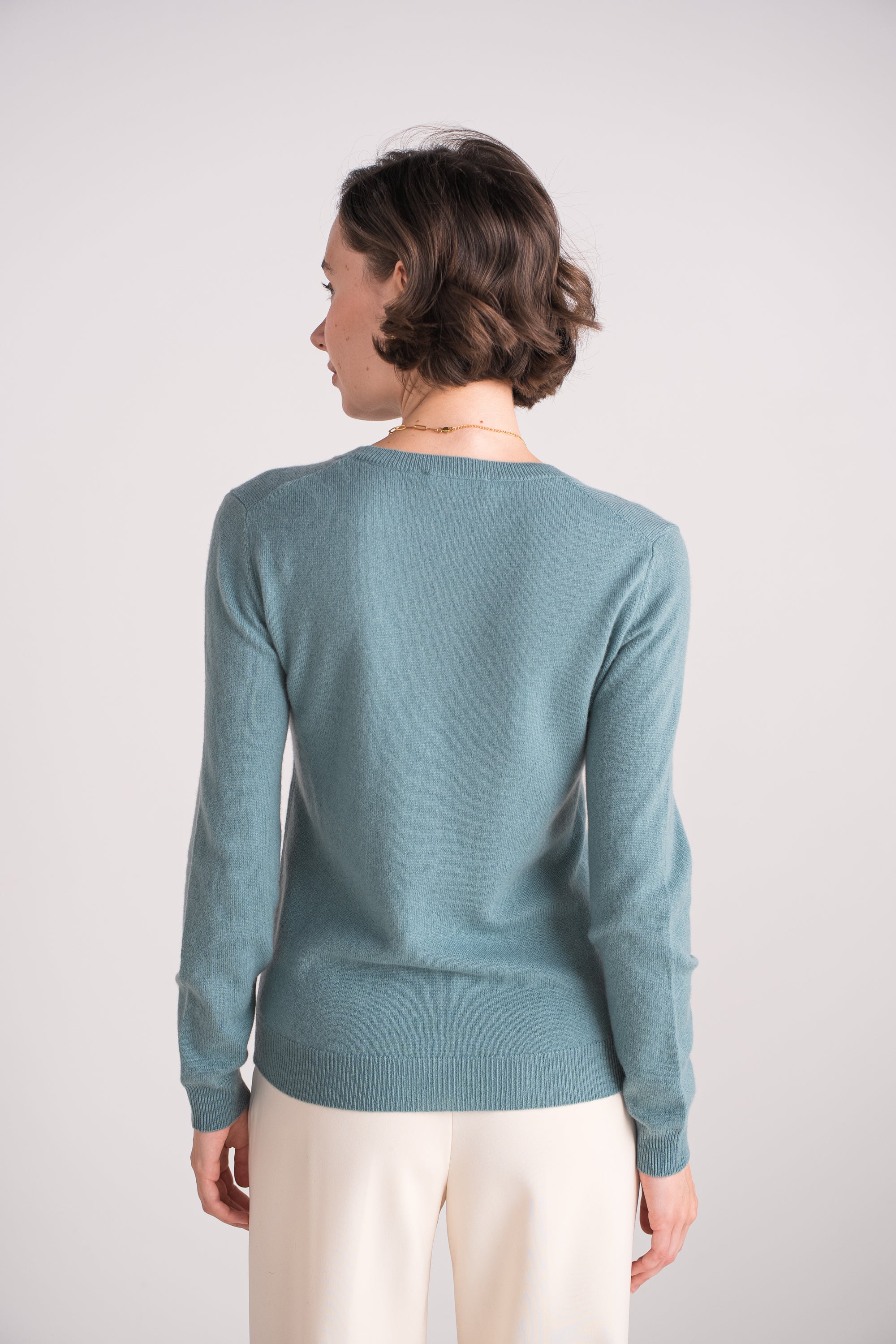 Pull col rond en cachemire