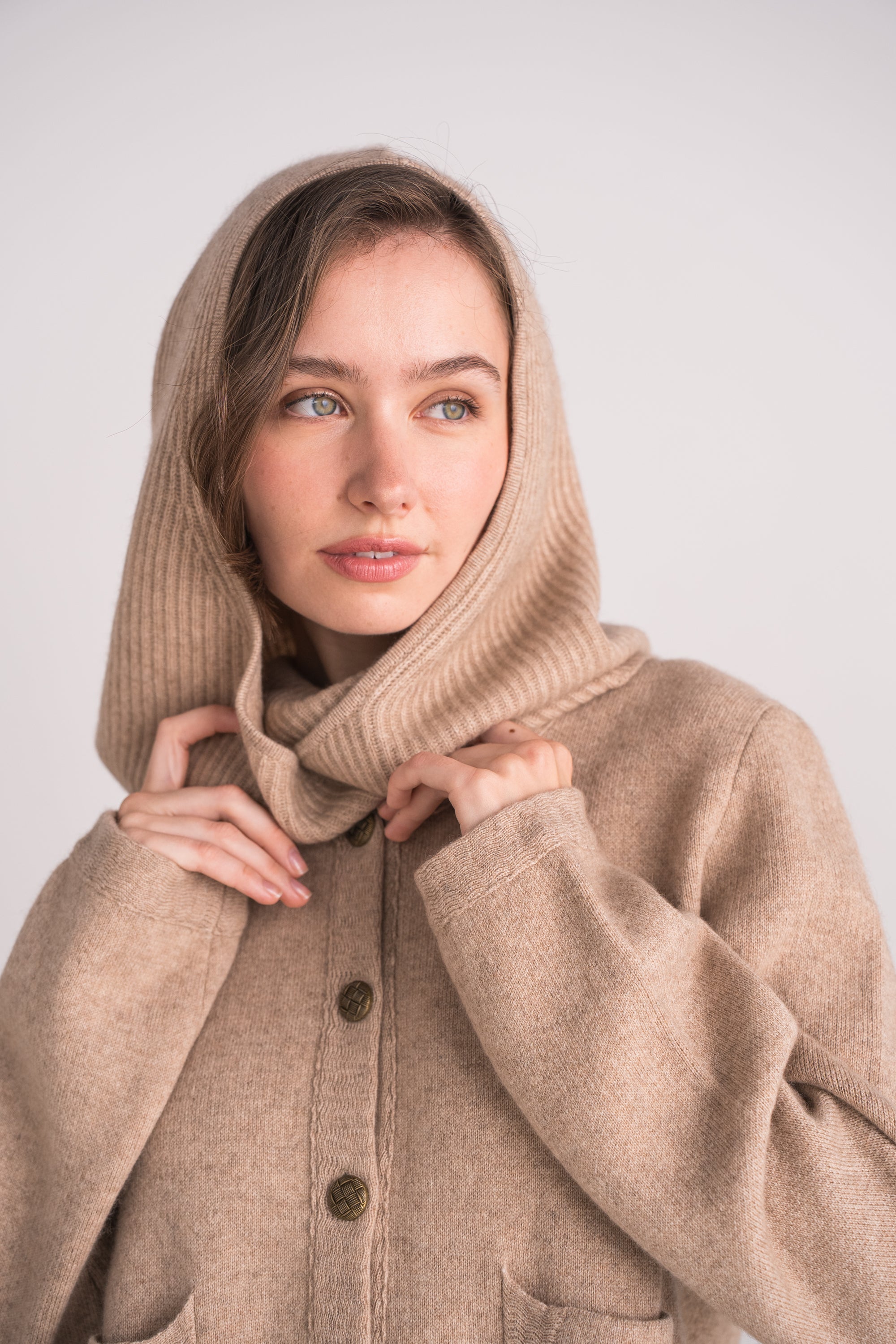 Cagoule 100% cachemire