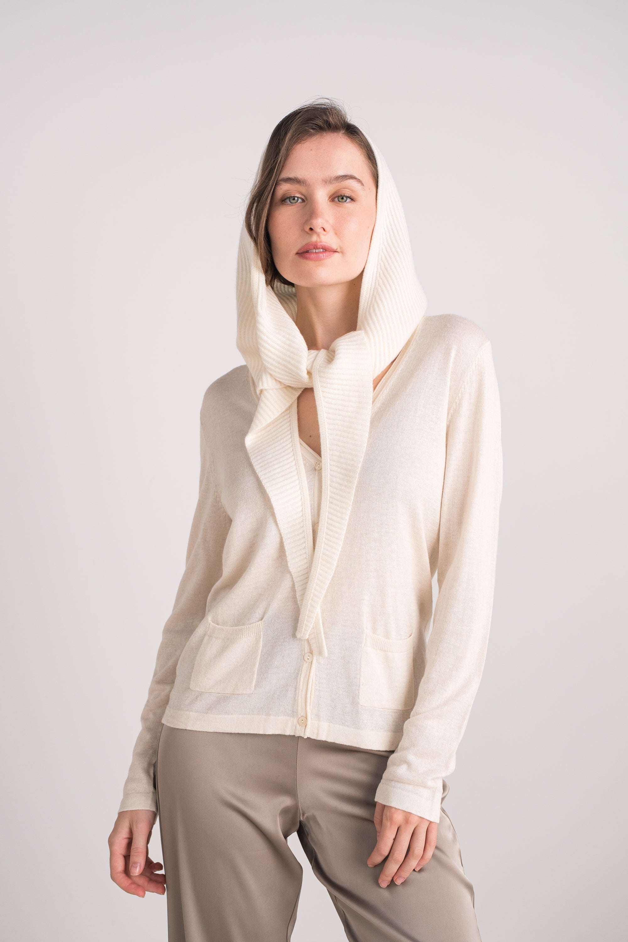 Cagoule 100% cachemire