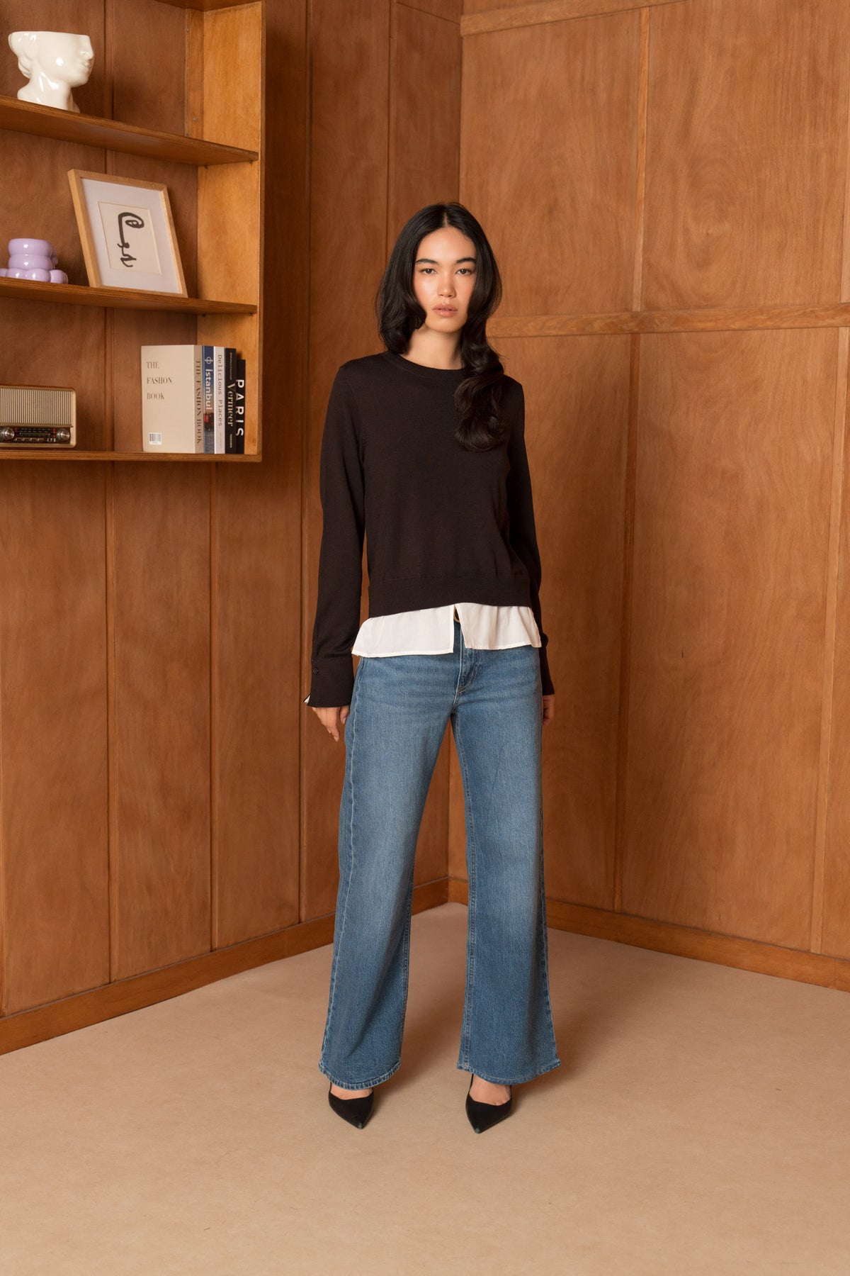 Le Pull Laine Mérinos à volants