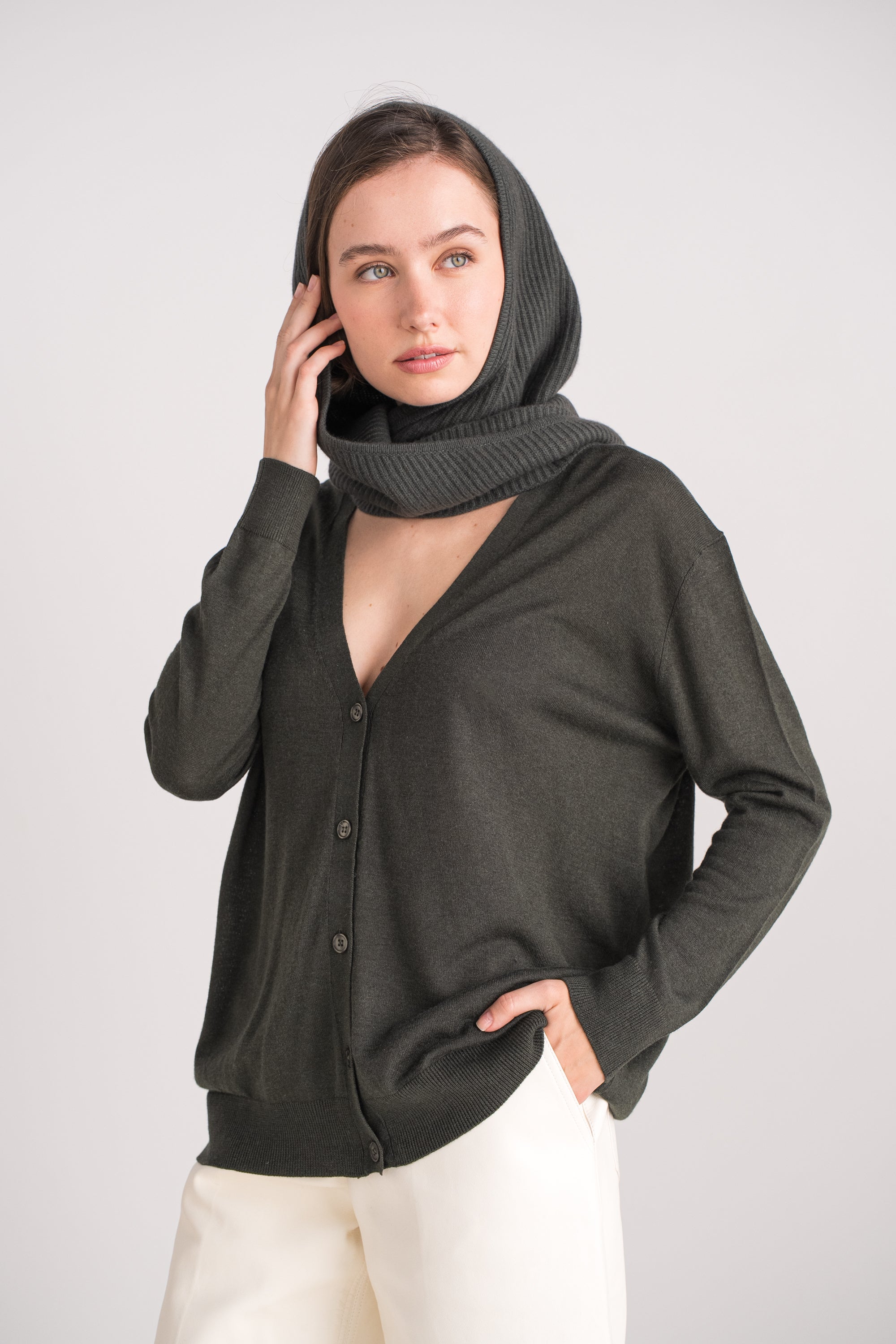 Cagoule 100% cachemire