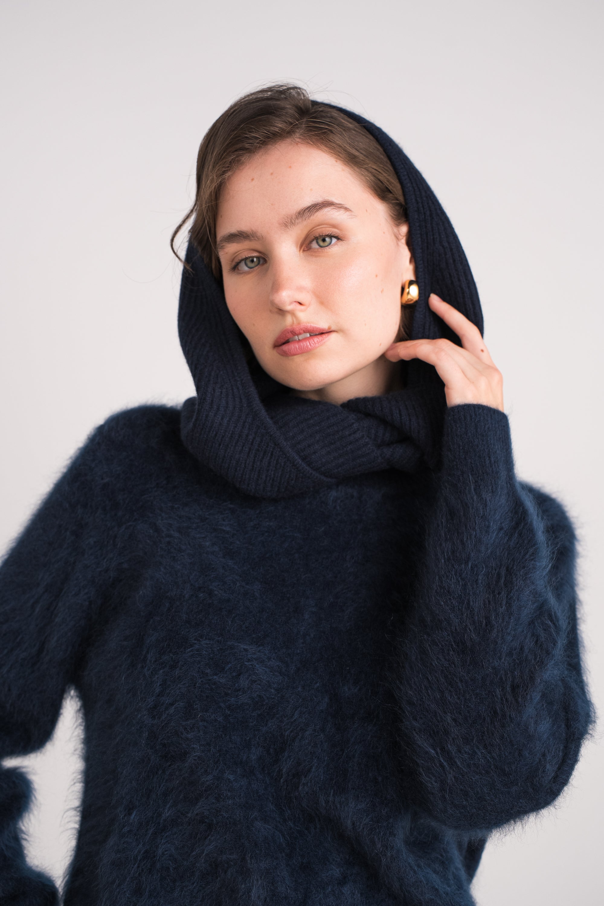 Cagoule 100% cachemire