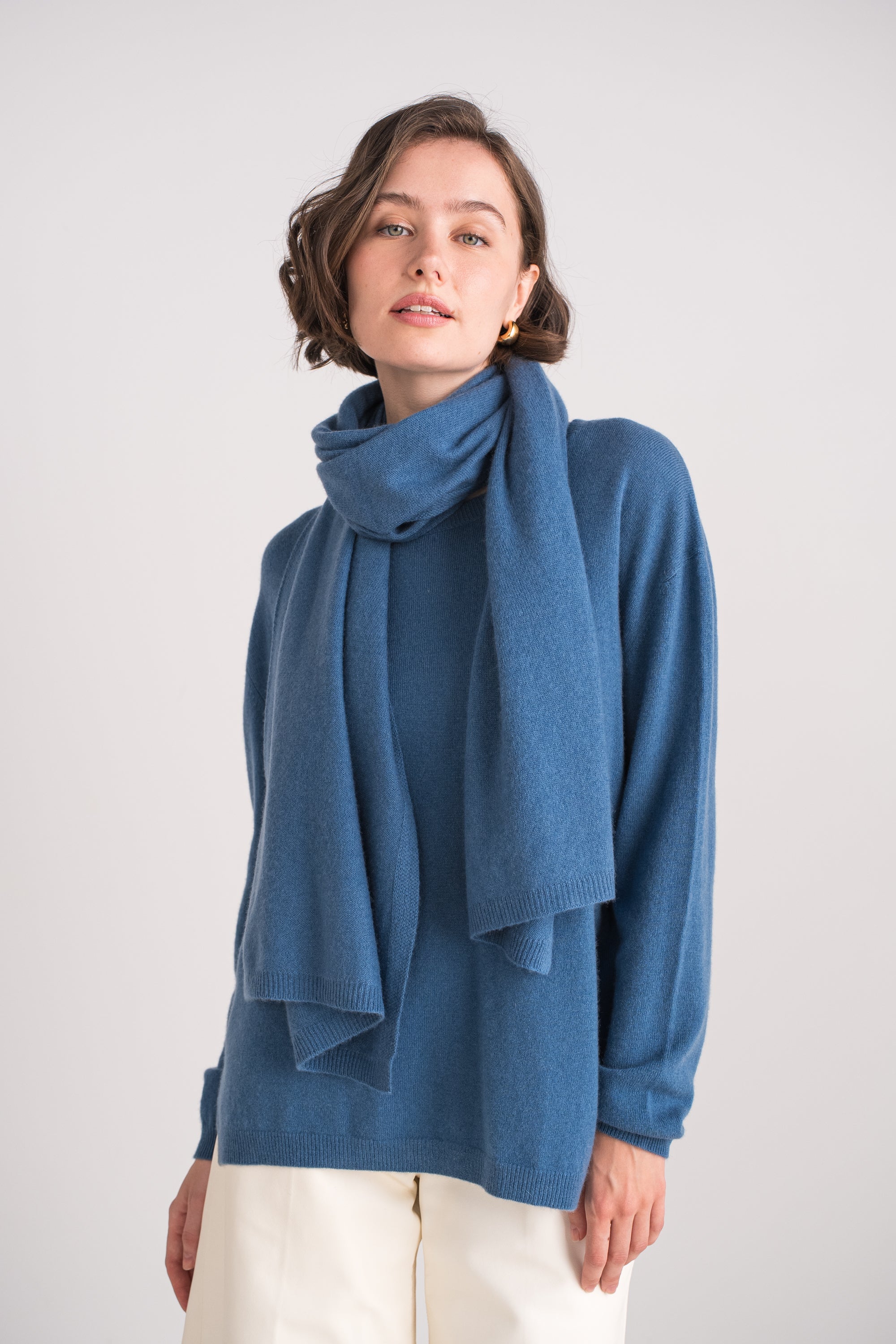 Grande écharpe en cachemire