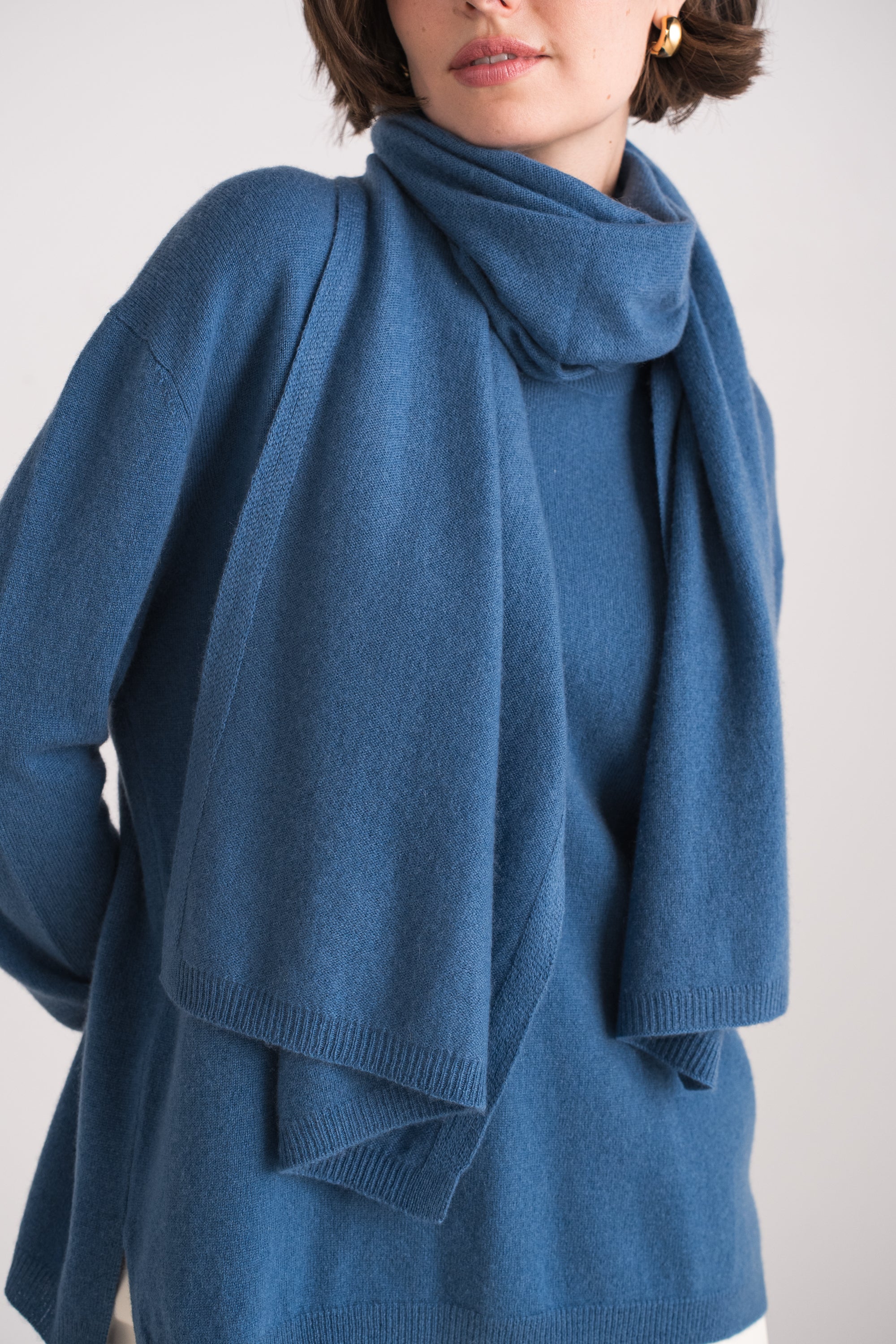 Grande écharpe en cachemire