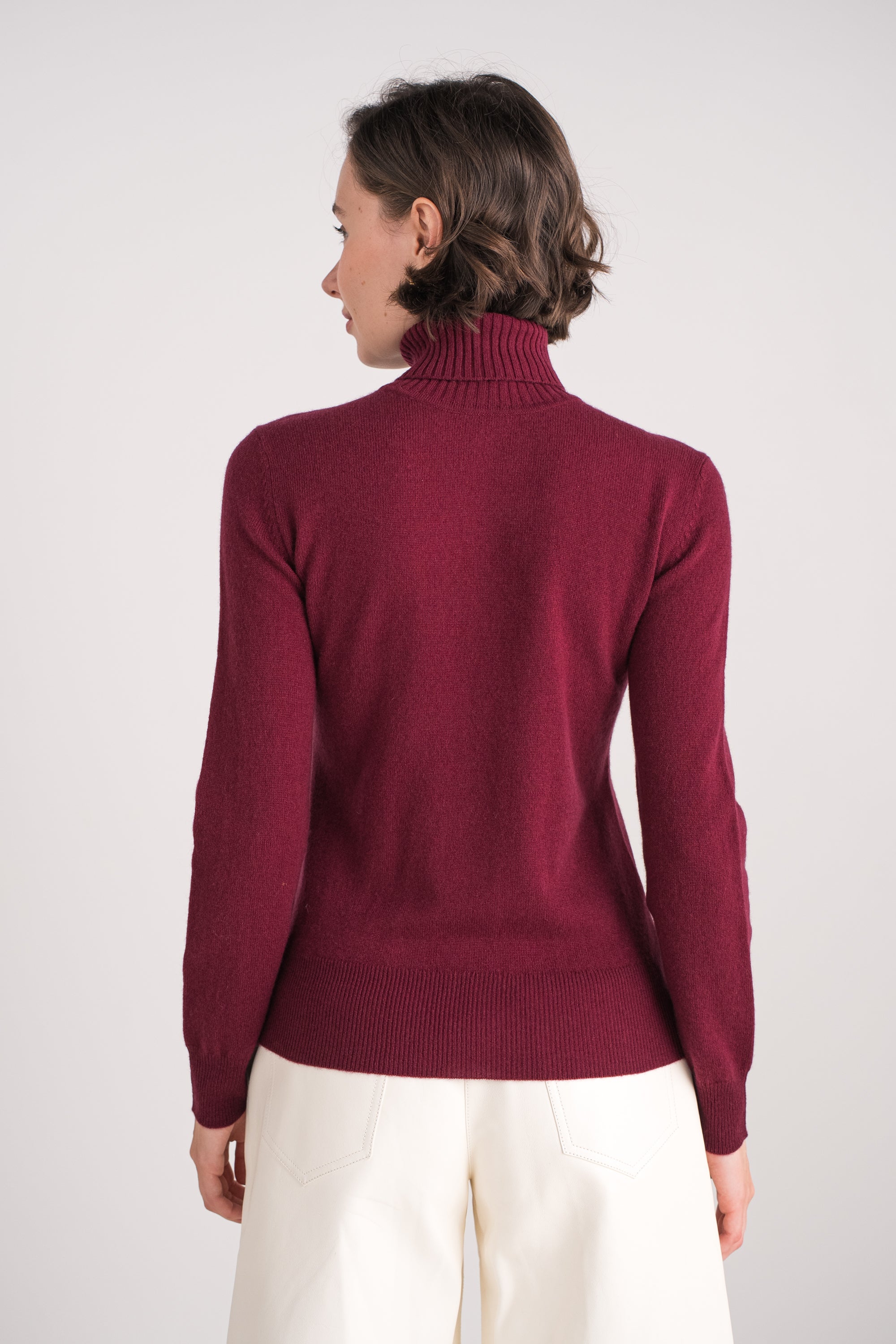 Pull col roulé en cachemire