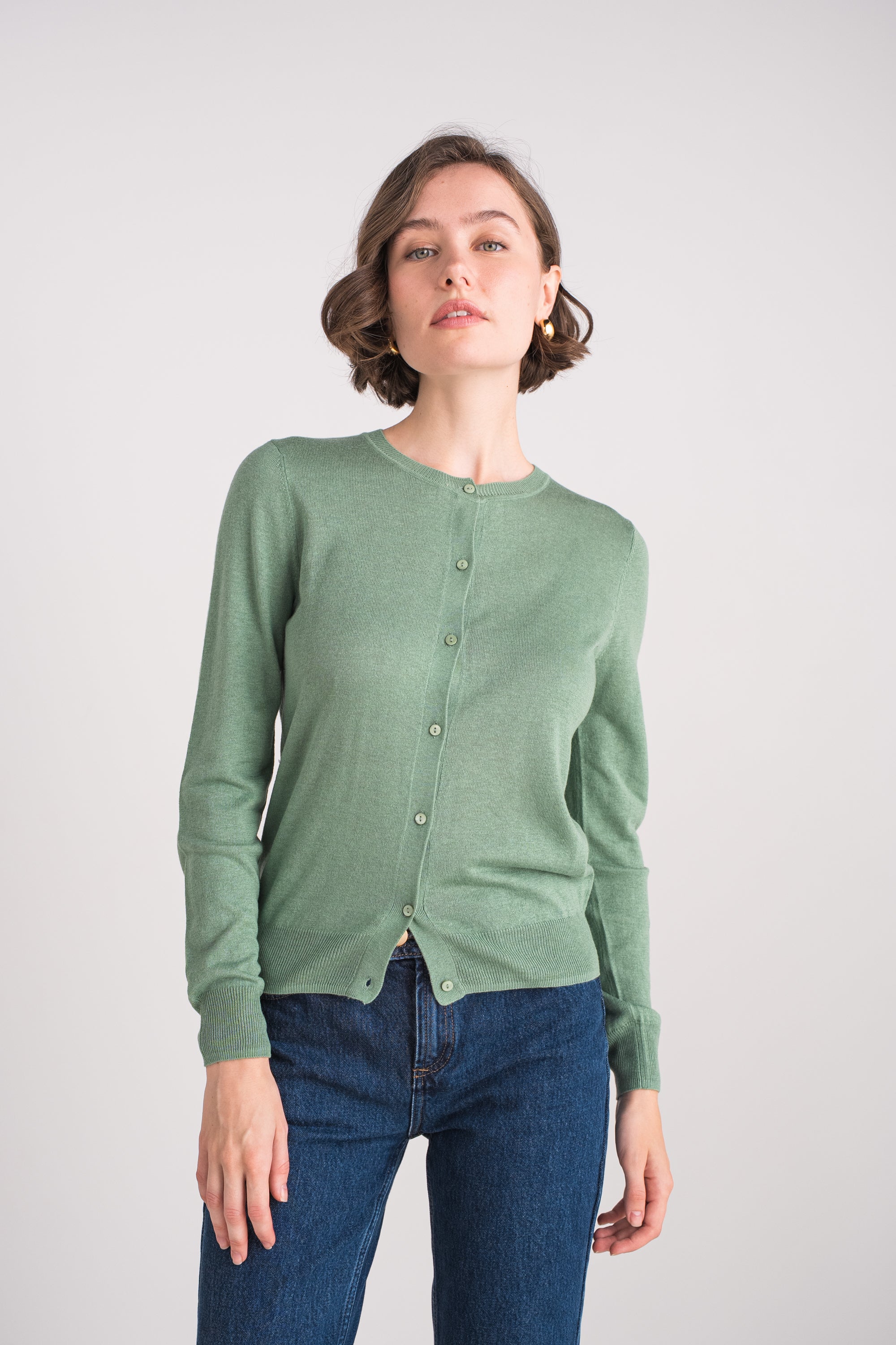 Cardigan en soie et cachemire