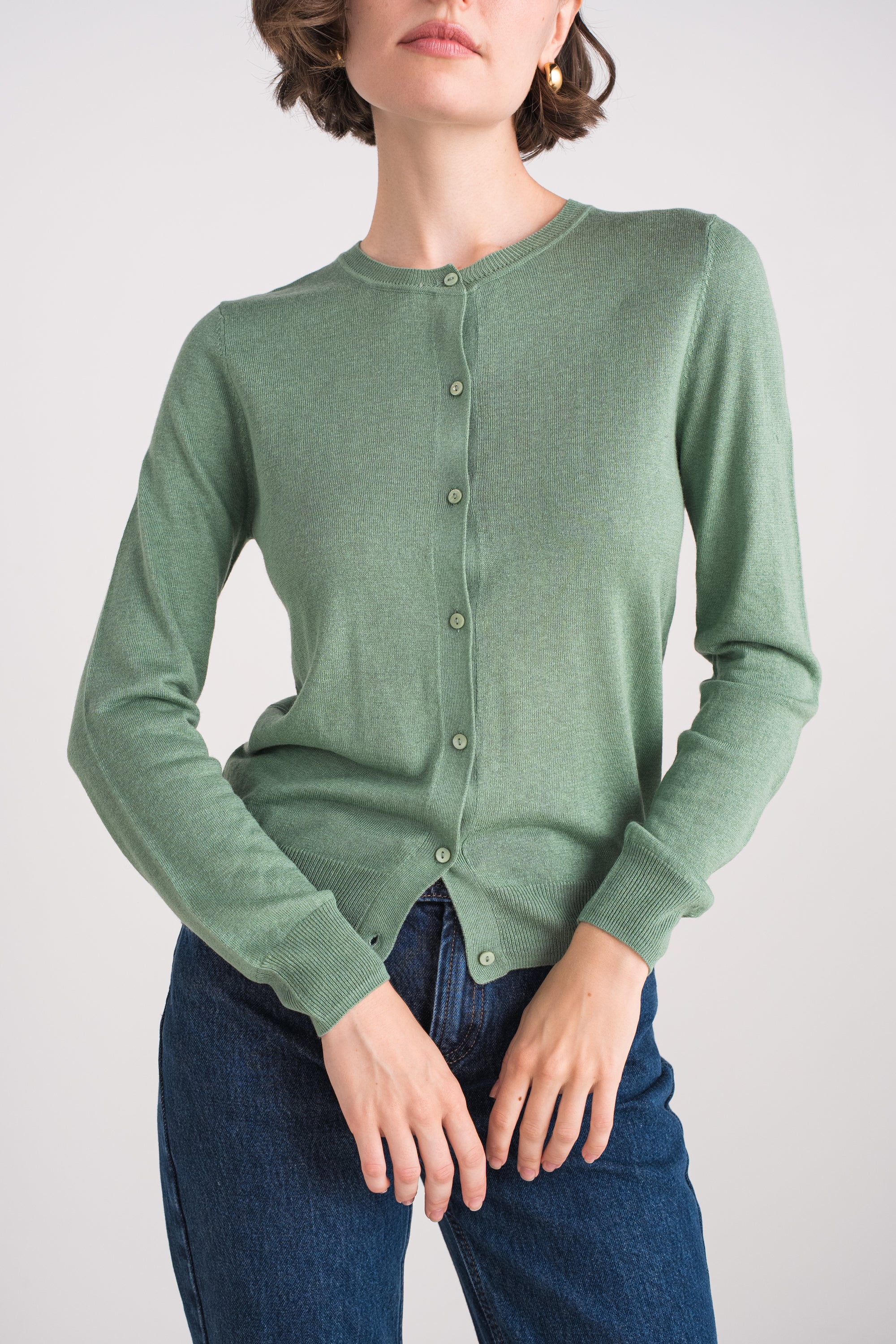 Cardigan en soie et cachemire