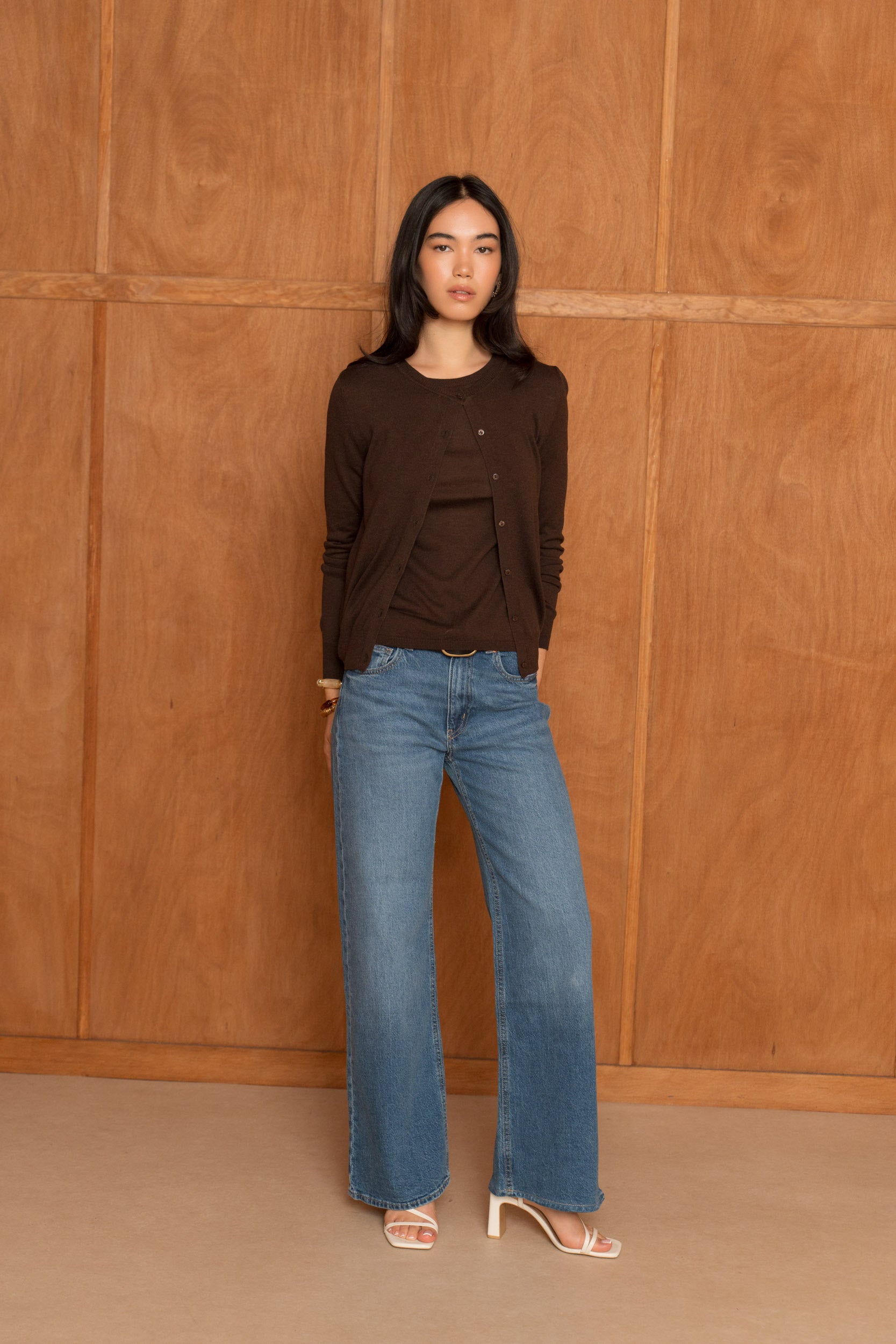 Cardigan en soie et cachemire