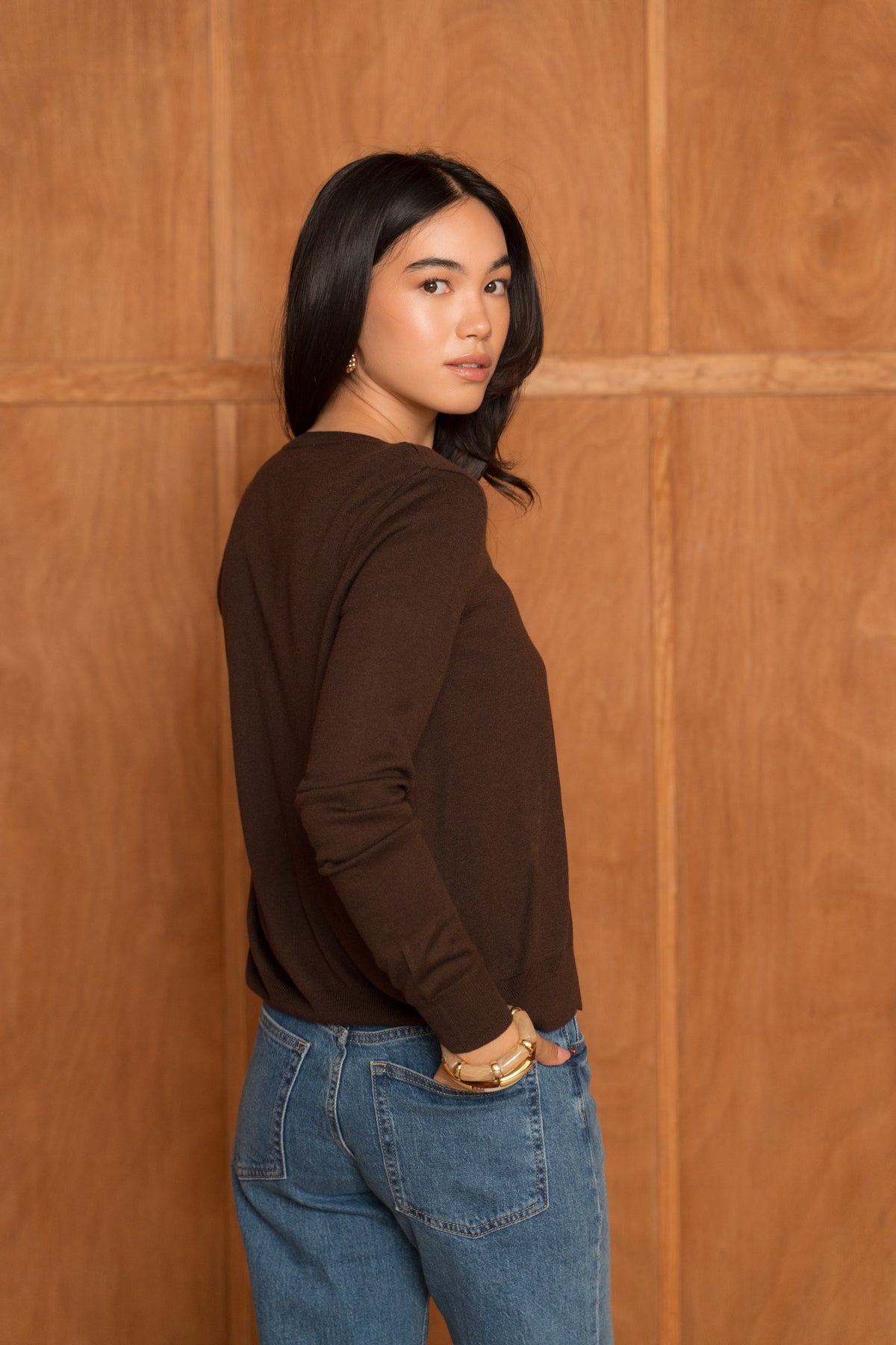 Cardigan en soie et cachemire
