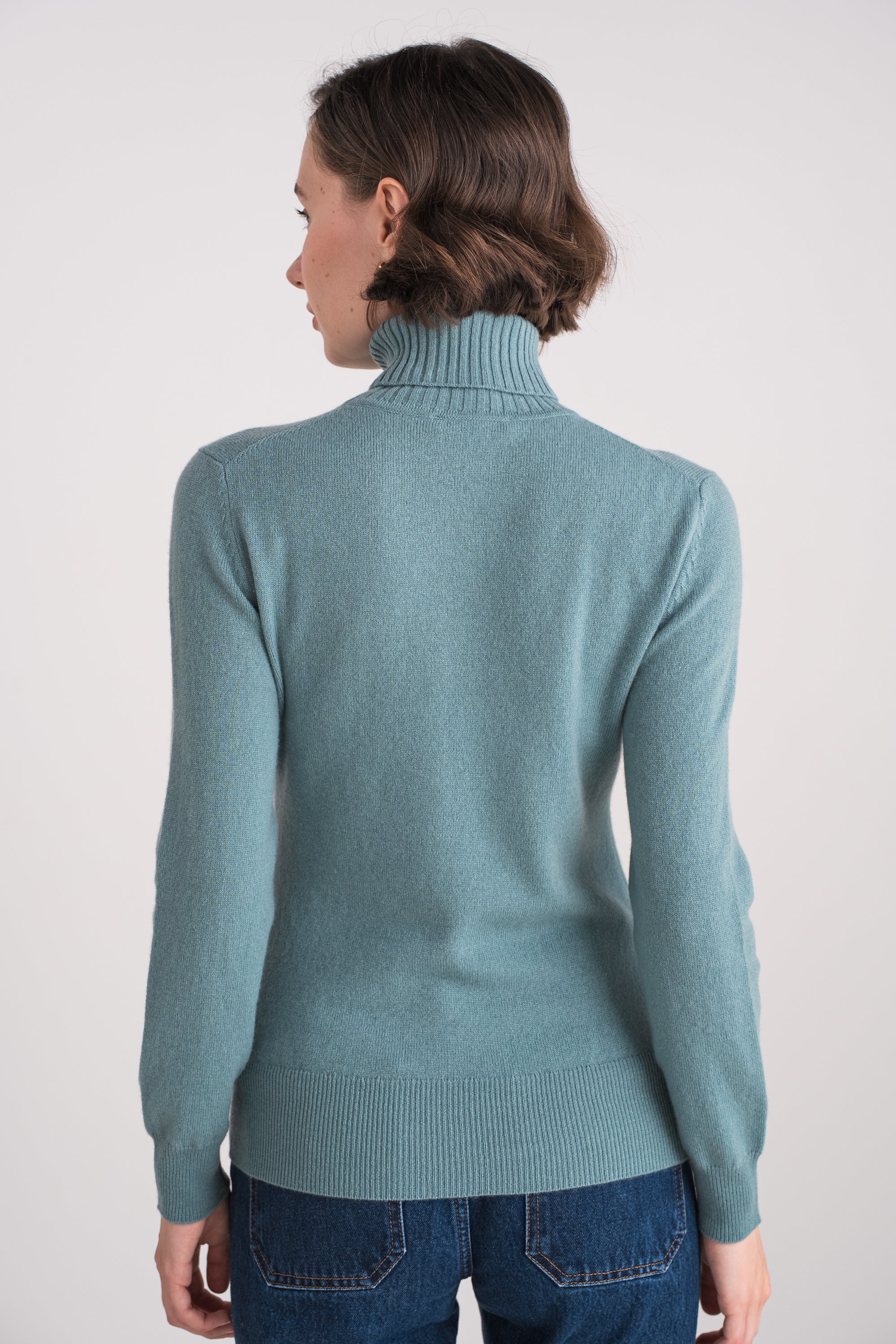 Pull col roulé en cachemire