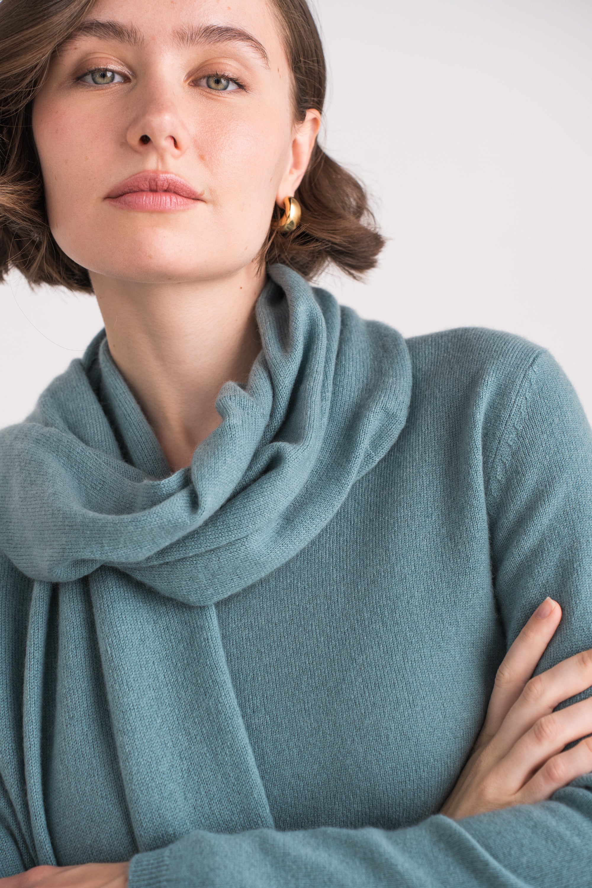 Grande écharpe en cachemire