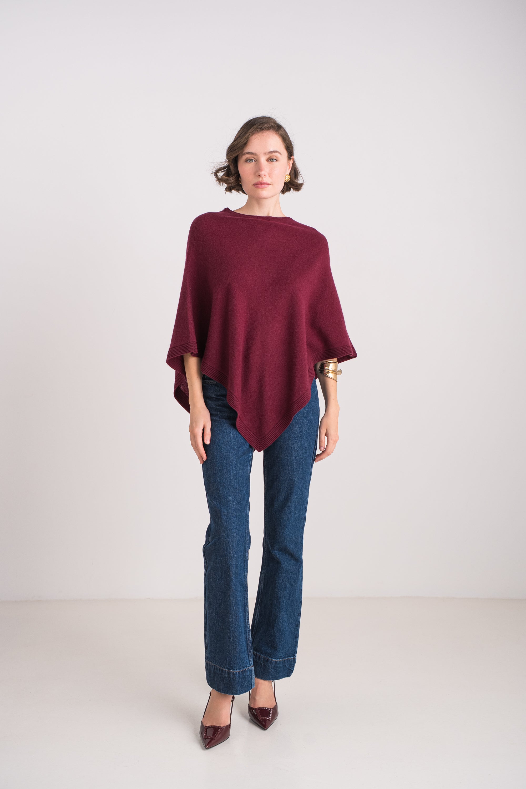Poncho en cachemire