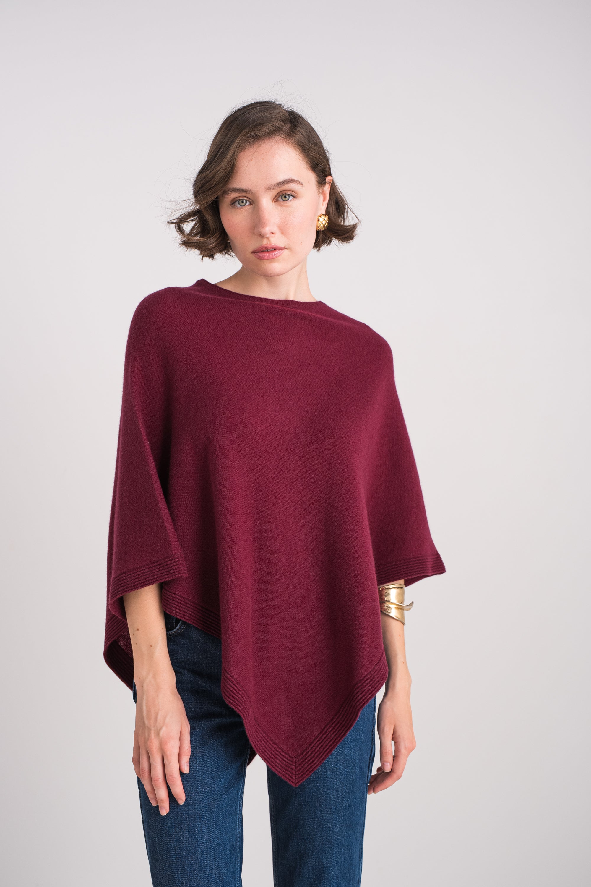Poncho en cachemire
