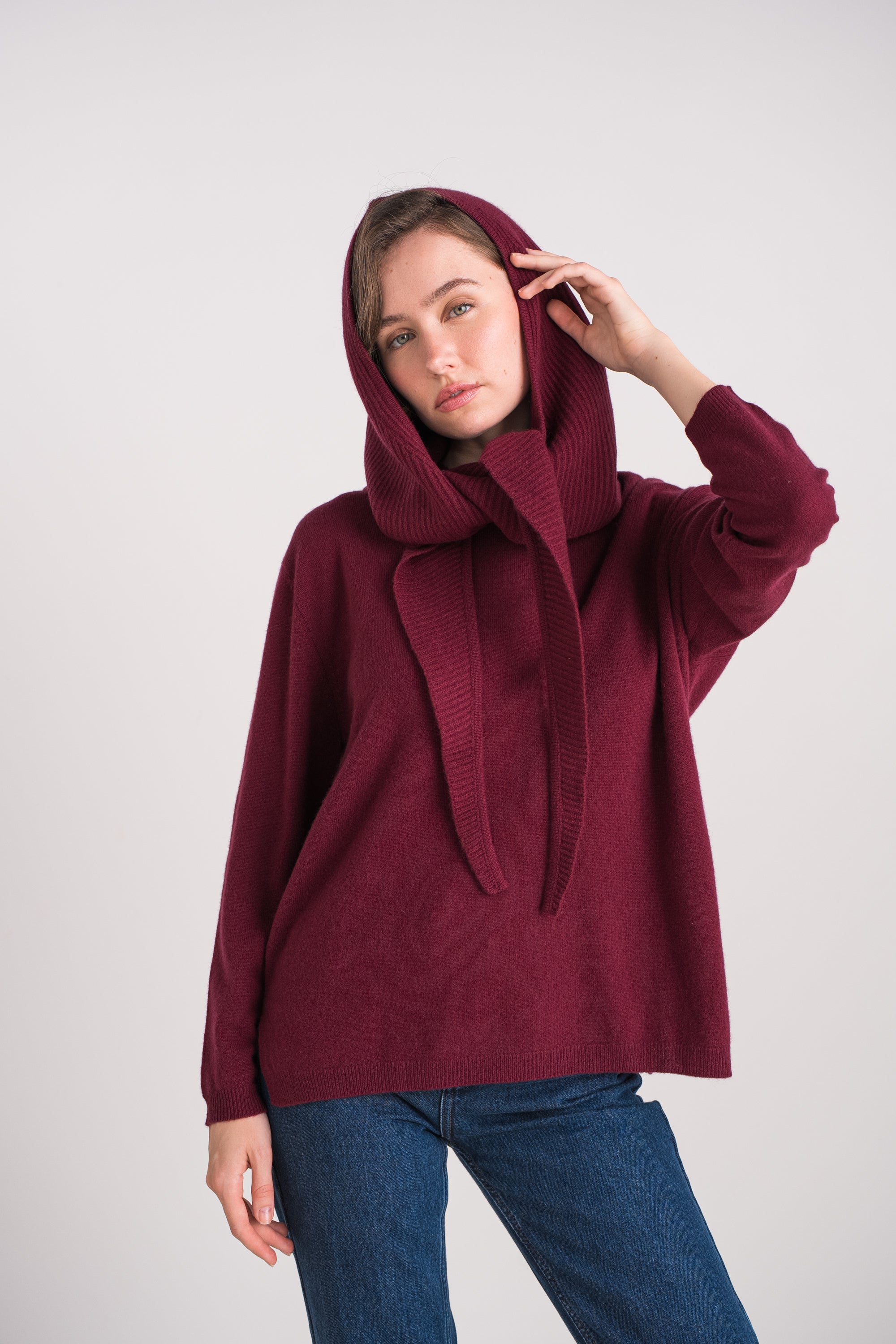 Cagoule 100% cachemire