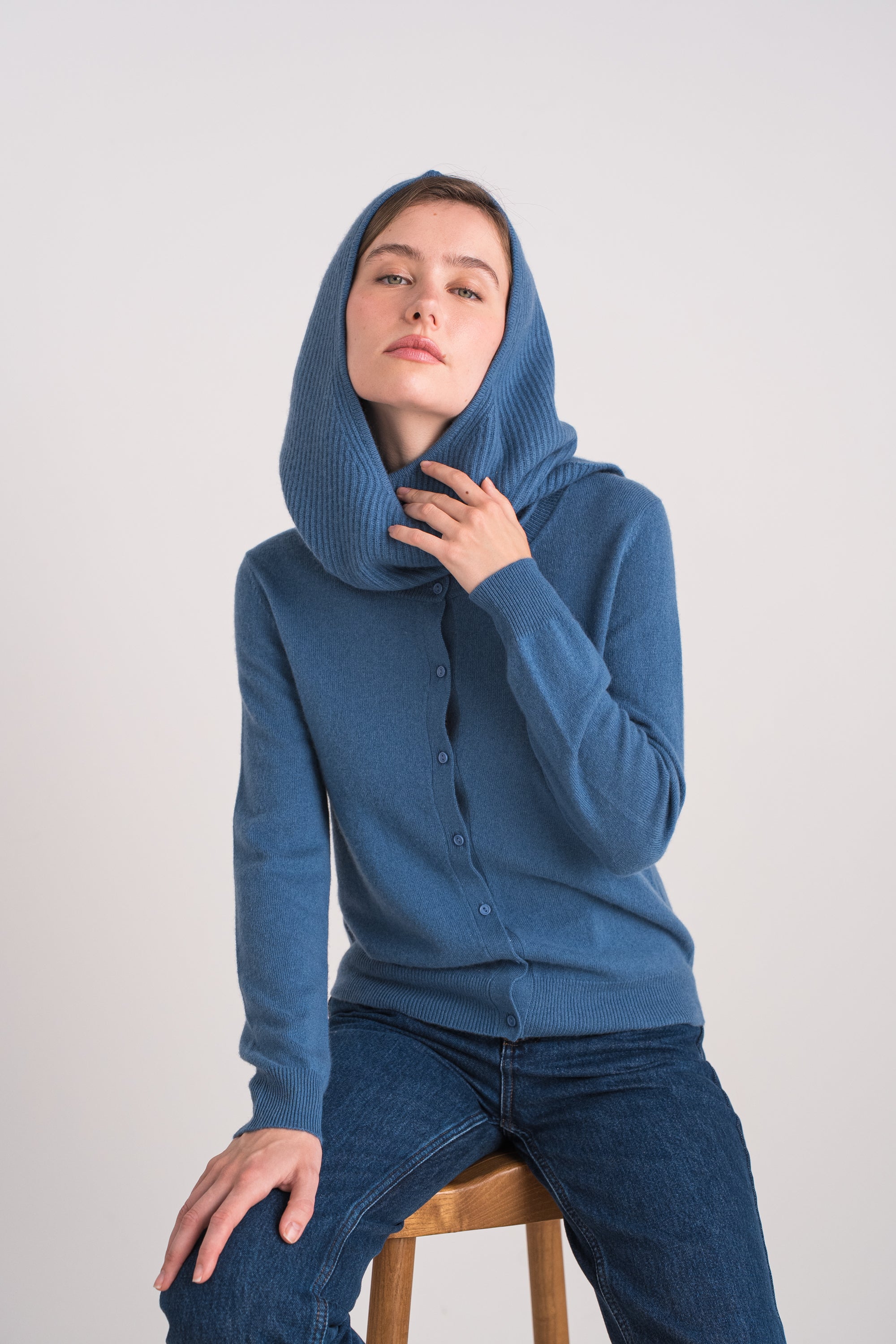 Cagoule 100% cachemire