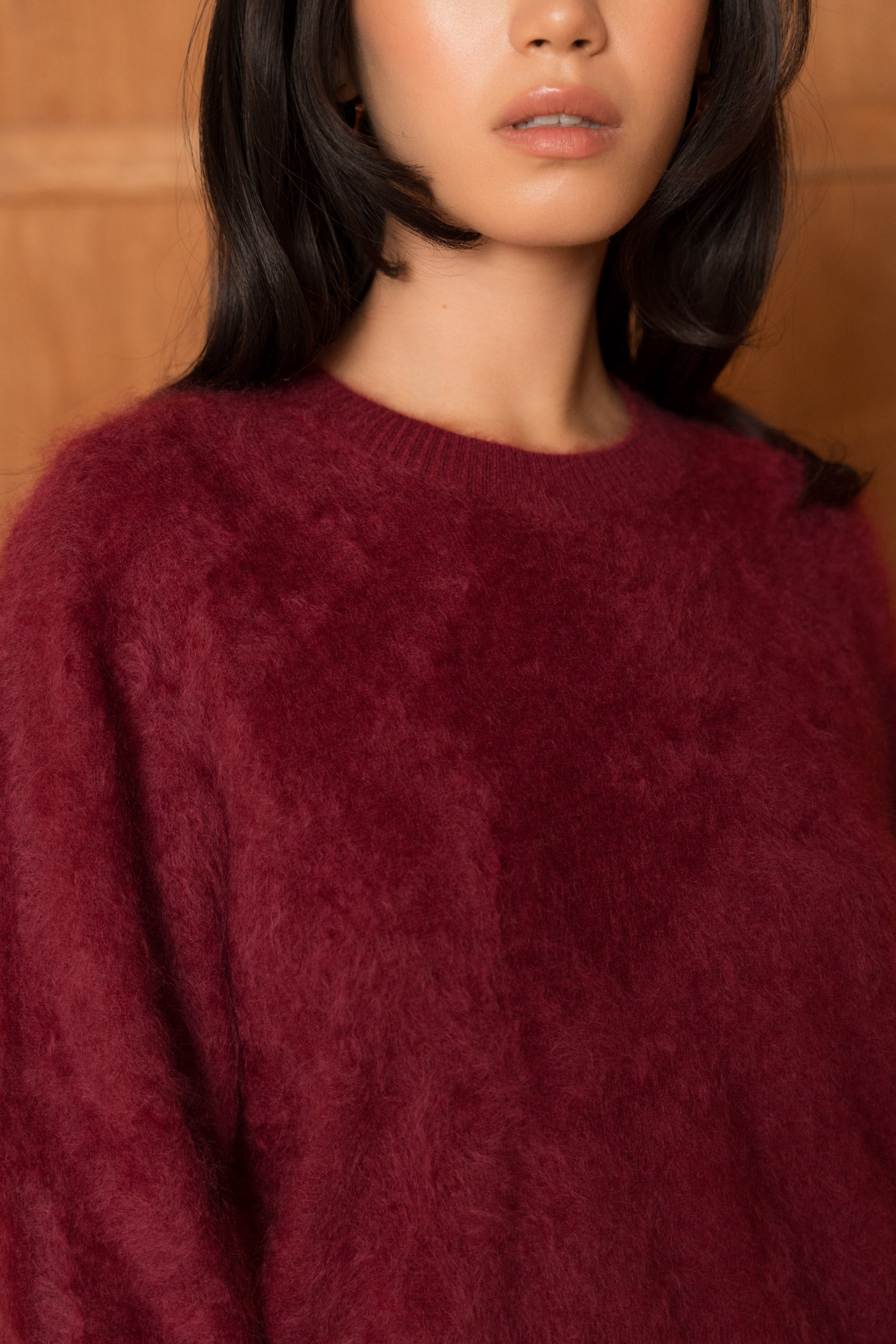 Pull 100% cachemire brossé col rond
