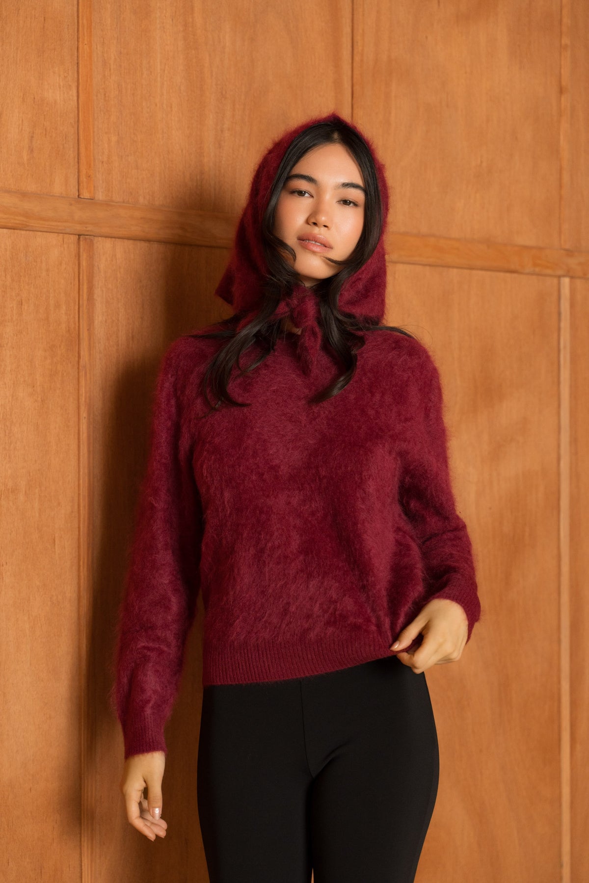 Pull 100% cachemire brossé col rond