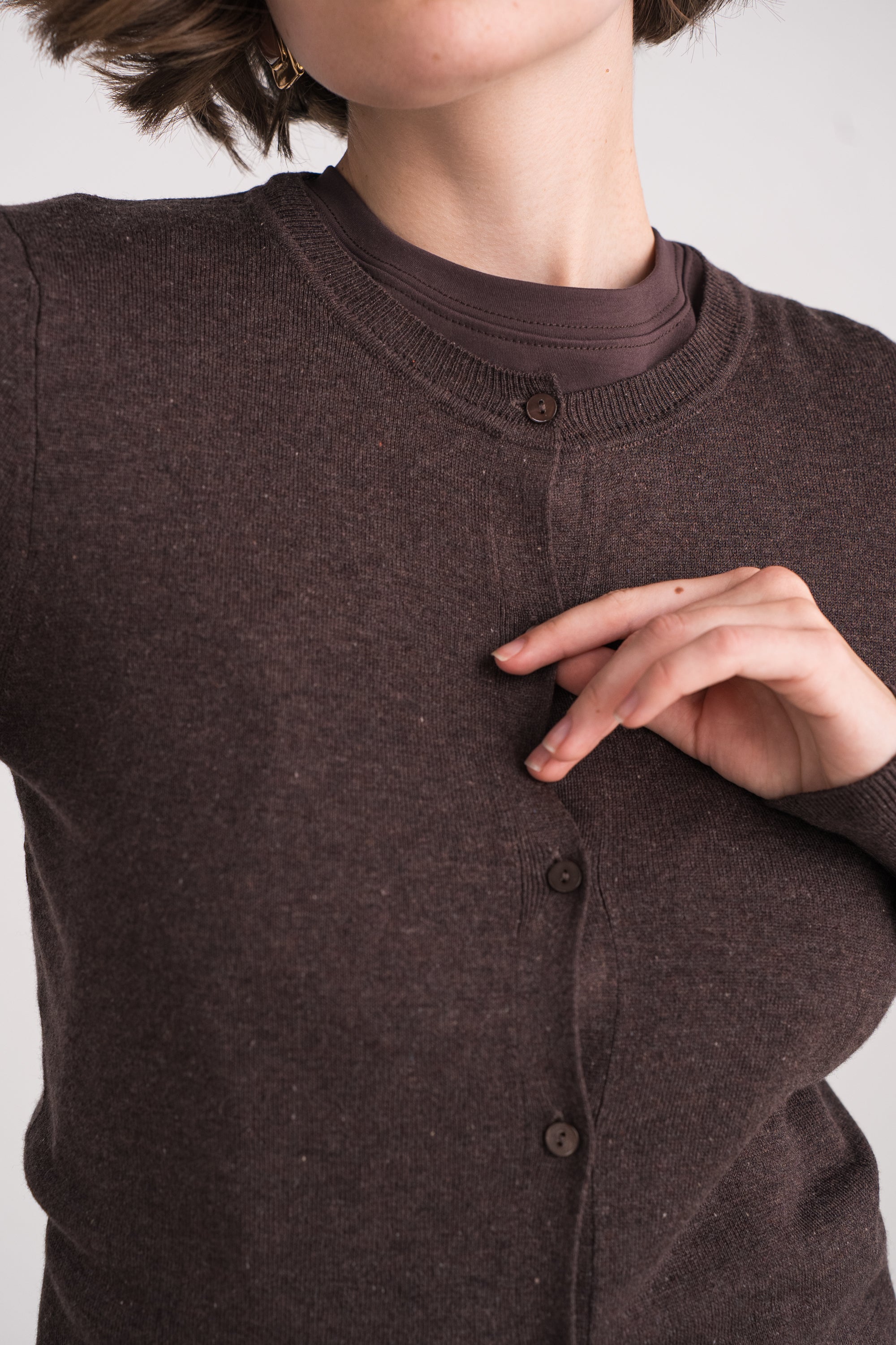 Cardigan en soie et cachemire