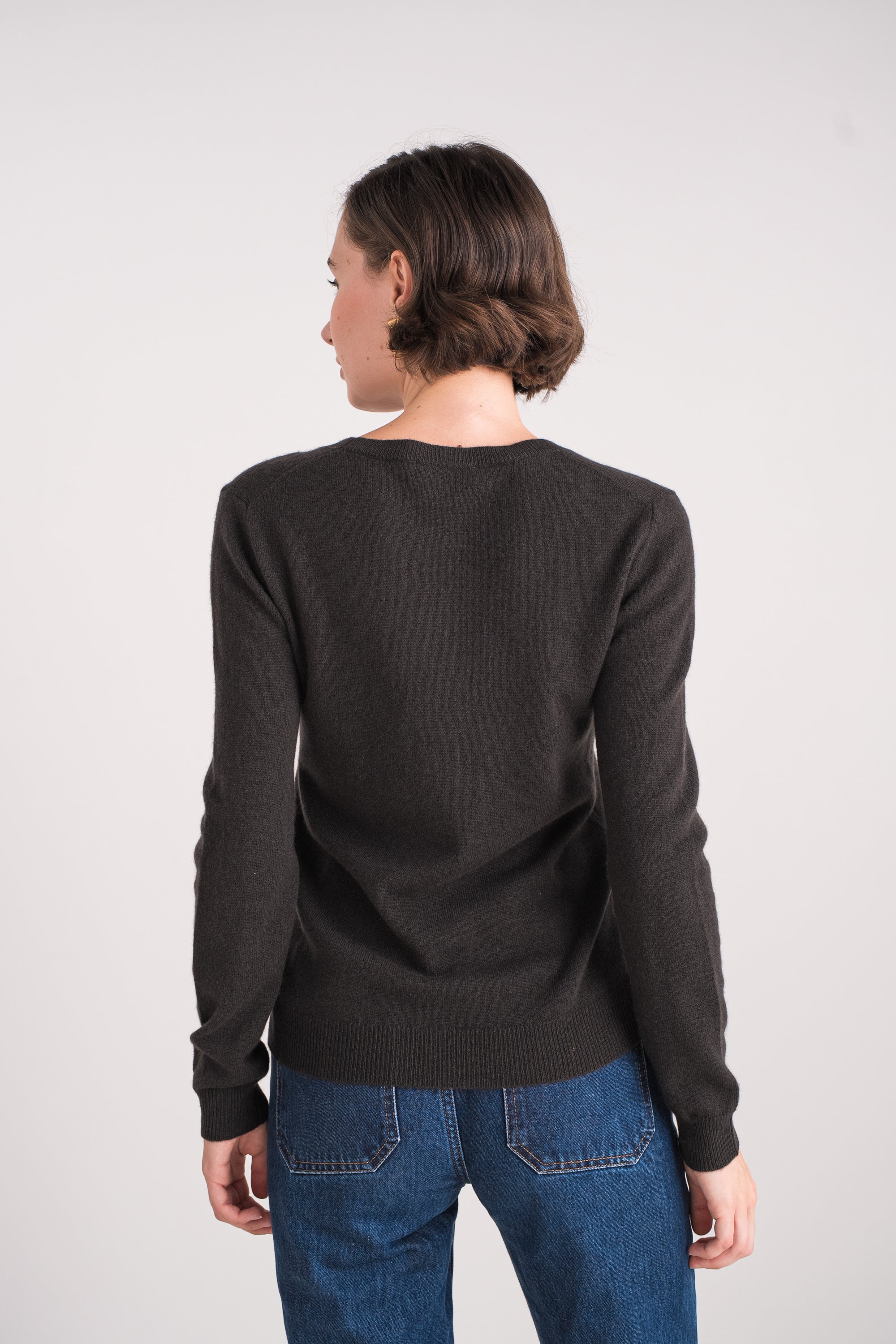 Pull col rond en cachemire