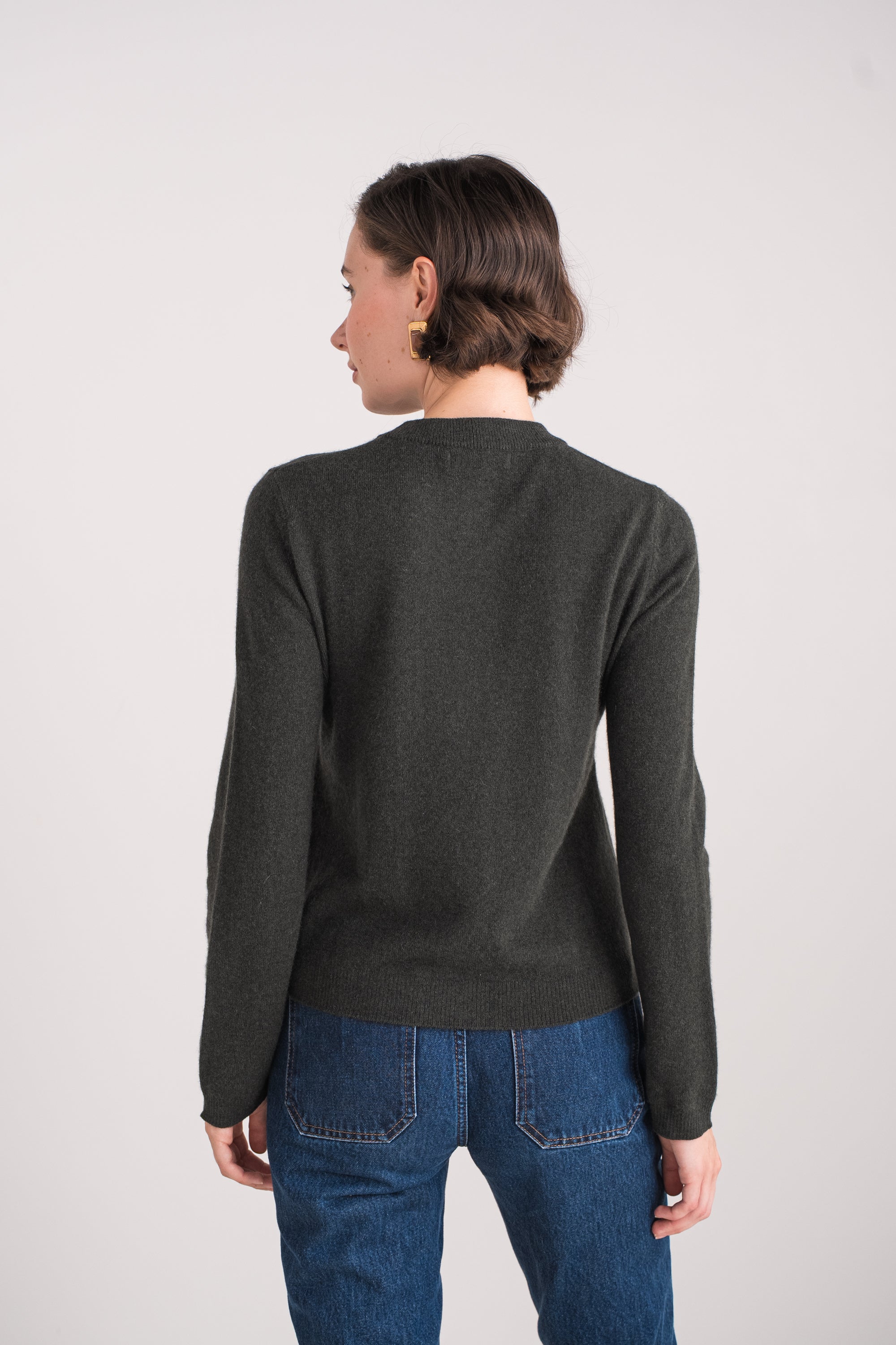 Cardigan boutons dorés en cachemire