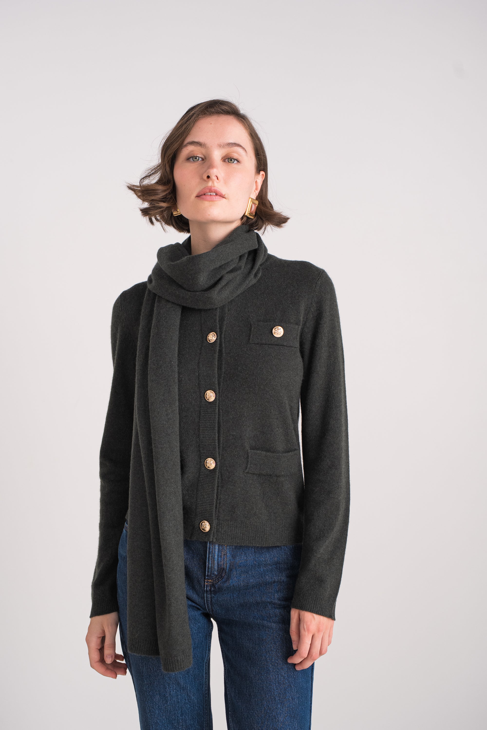 Grande écharpe en cachemire