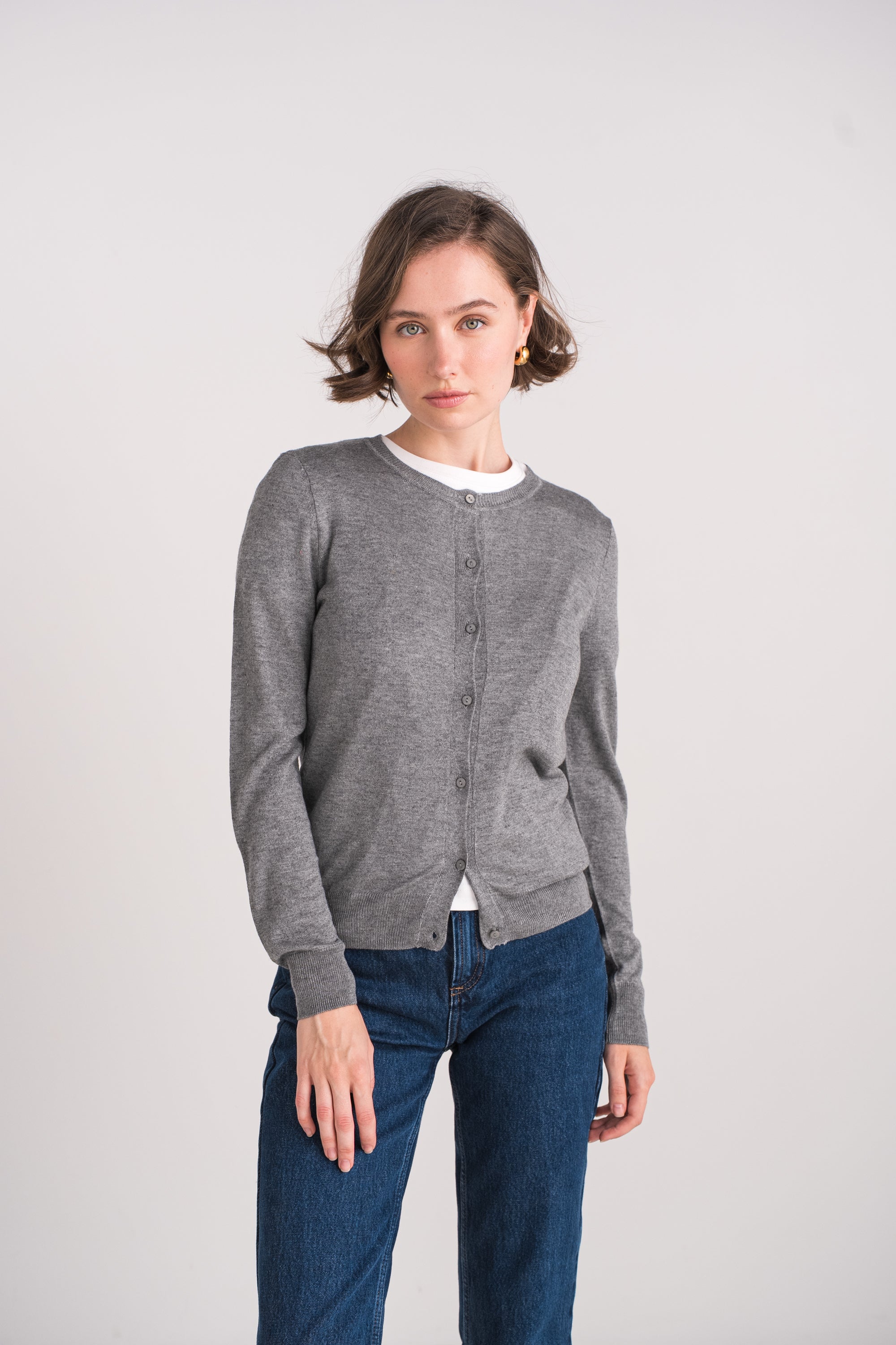 Cardigan en soie et cachemire