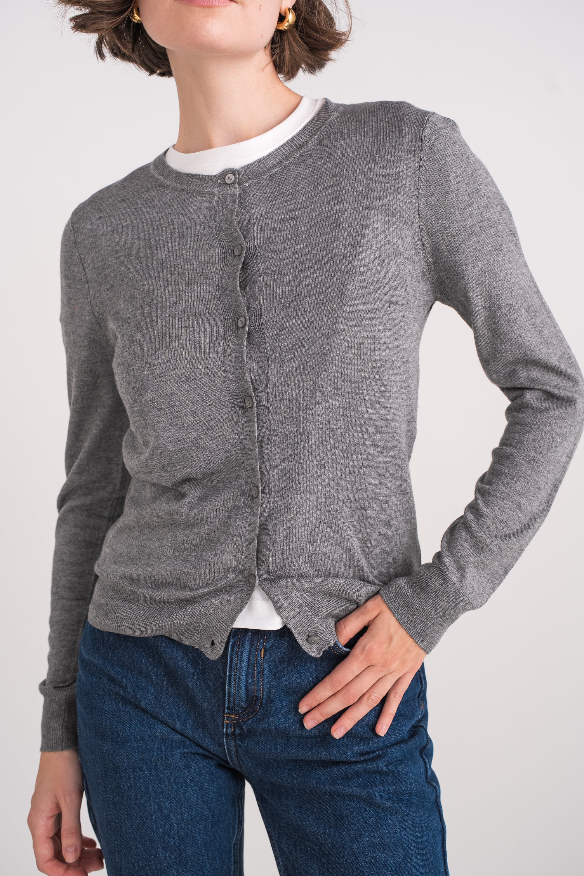 Cardigan en soie et cachemire