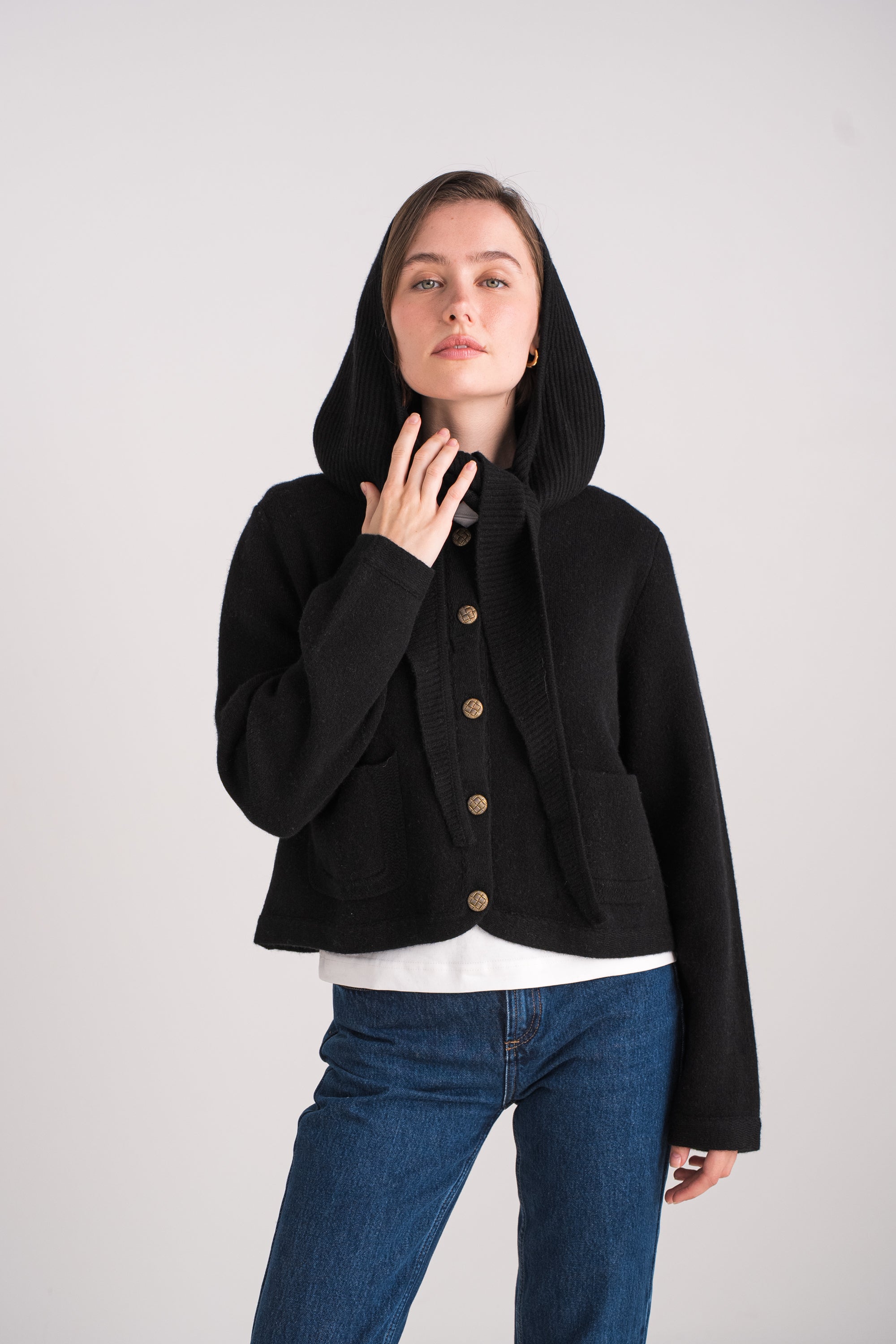 Cagoule 100% cachemire