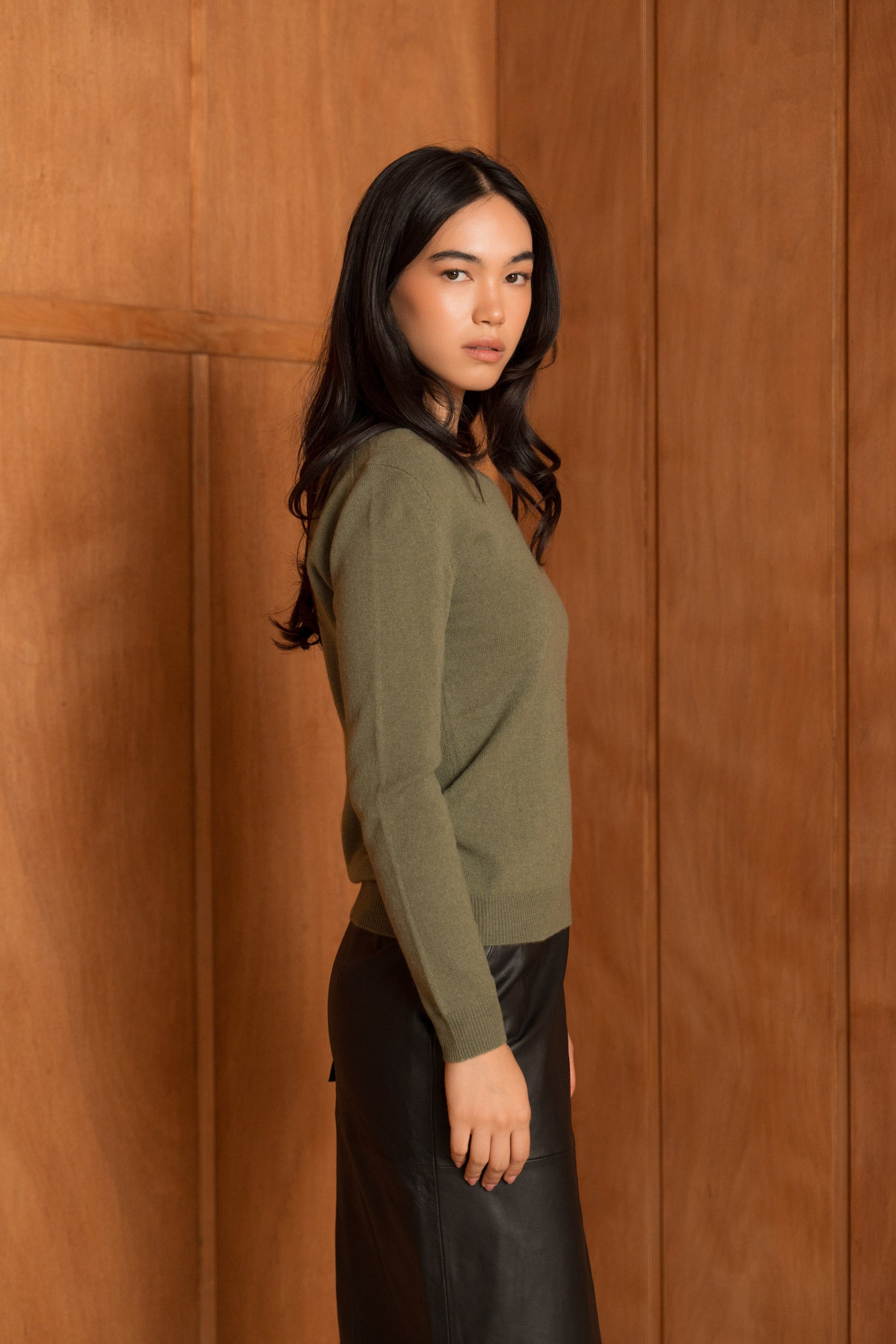 Pull 100% cachemire col rond