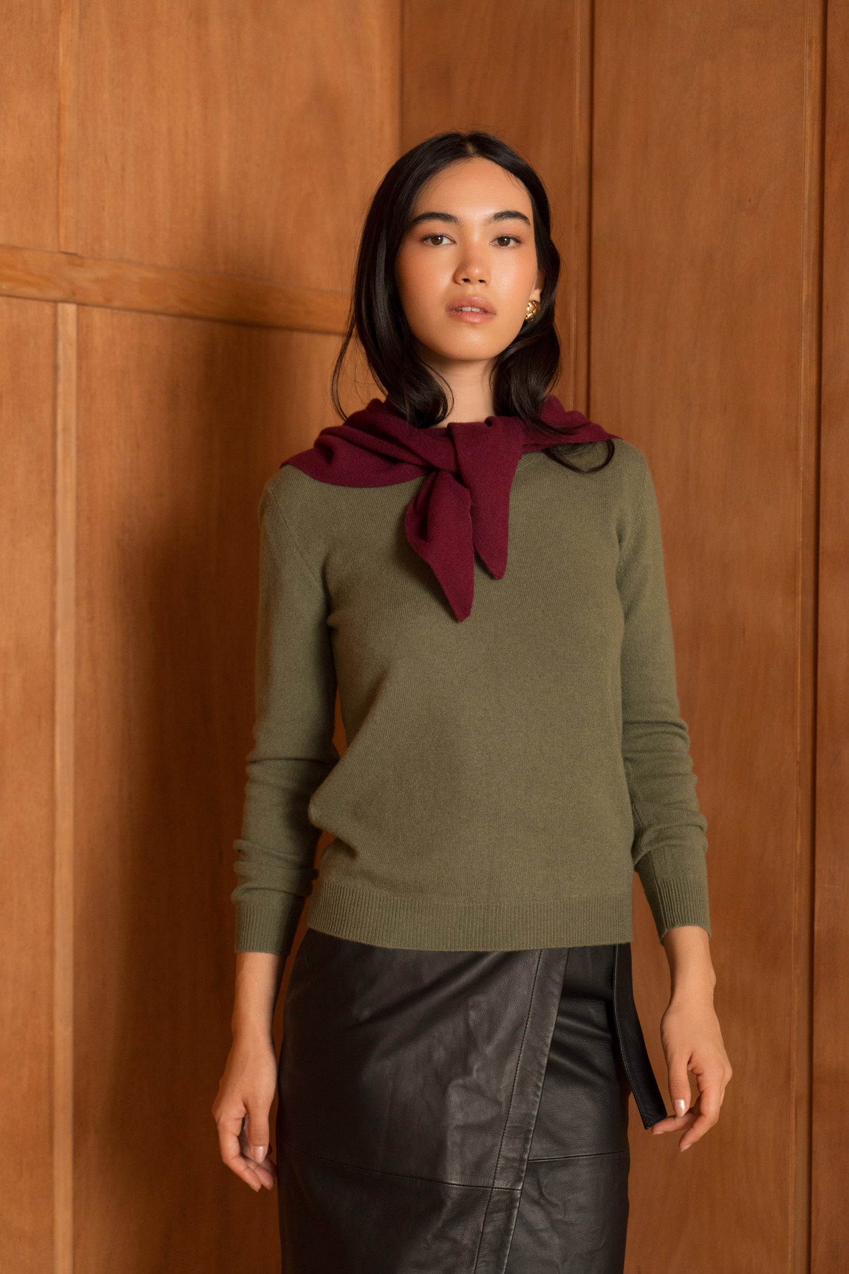 Pull 100% cachemire col rond