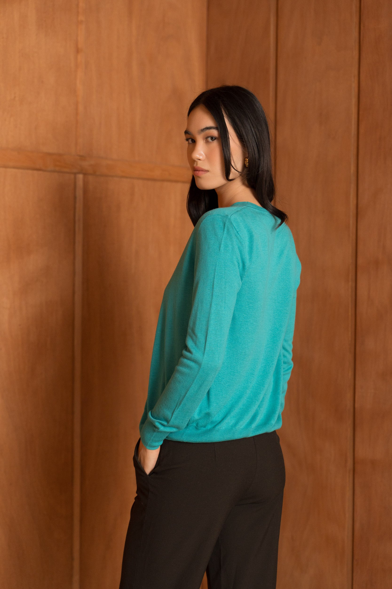 Cardigan en soie et cachemire