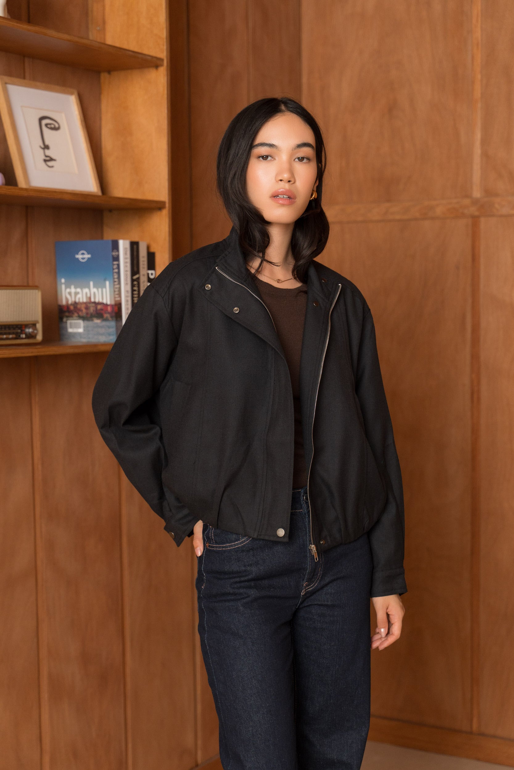 La Veste bomber en Laine