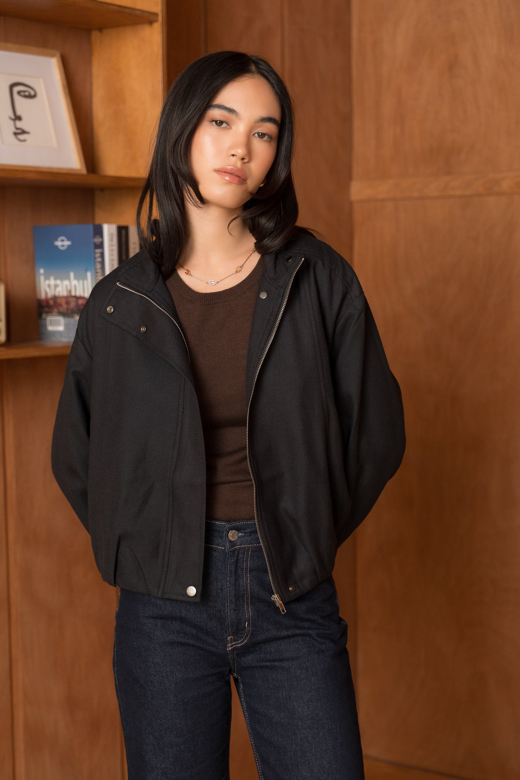 La Veste bomber en Laine