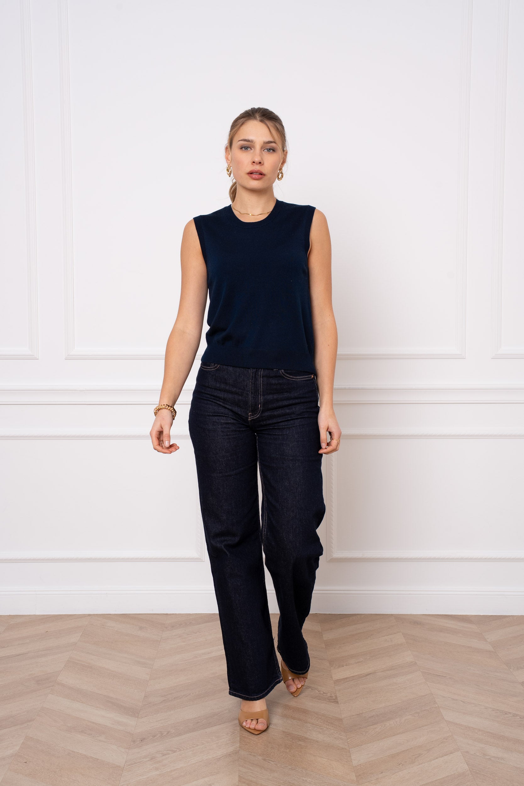 Pull 100% laine mérinos sans manche