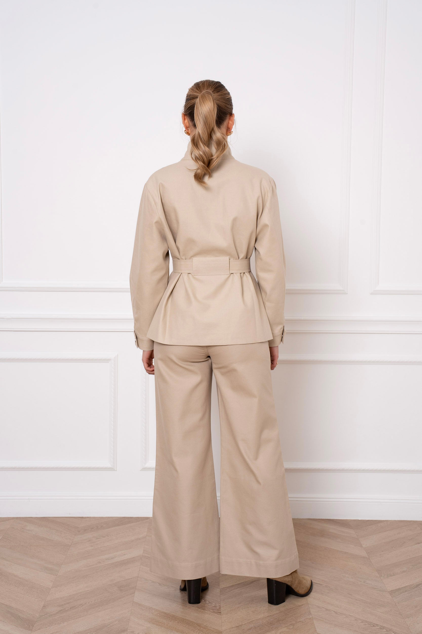 Veste saharienne coton & lyocell