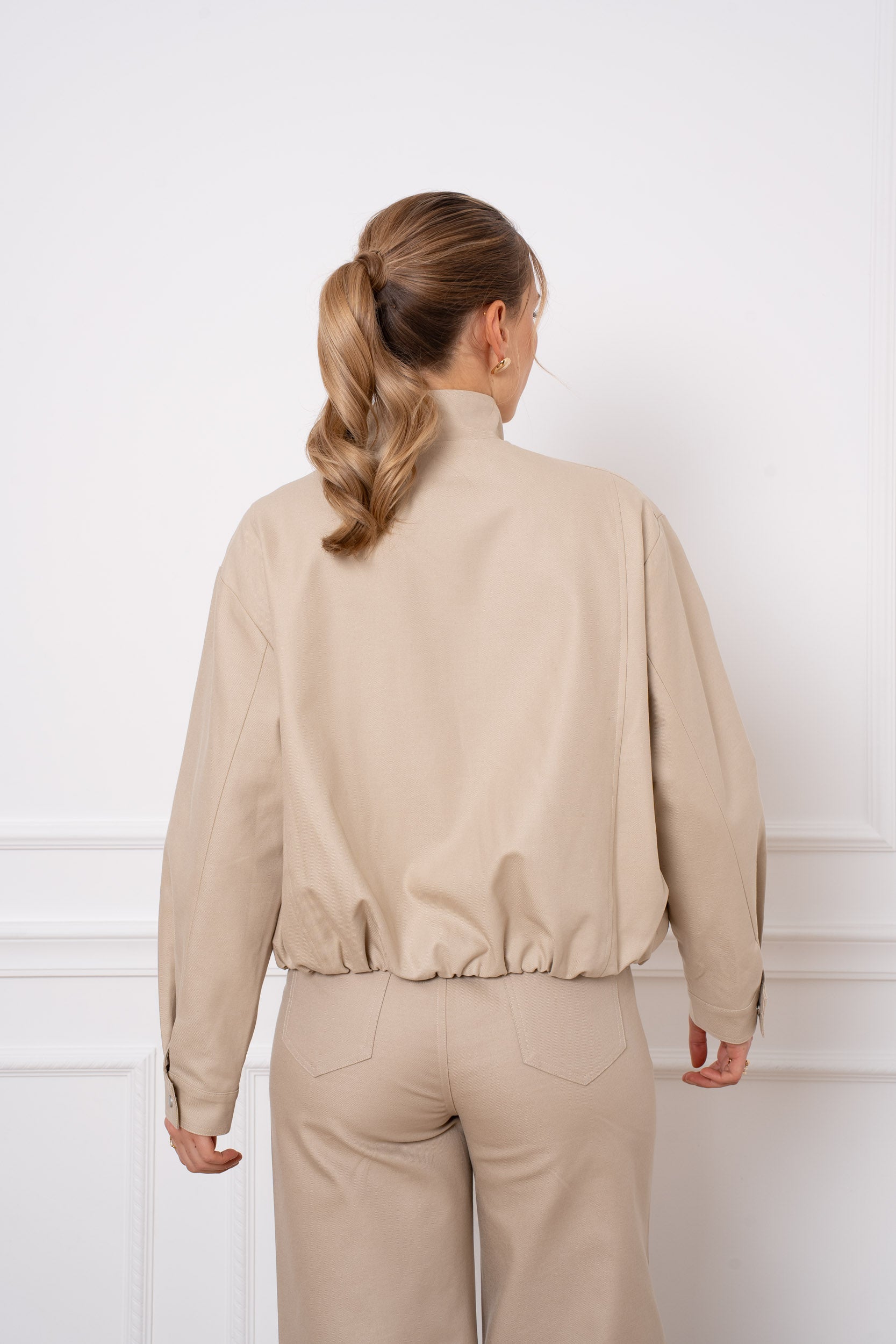 Veste bomber coton & lyocell